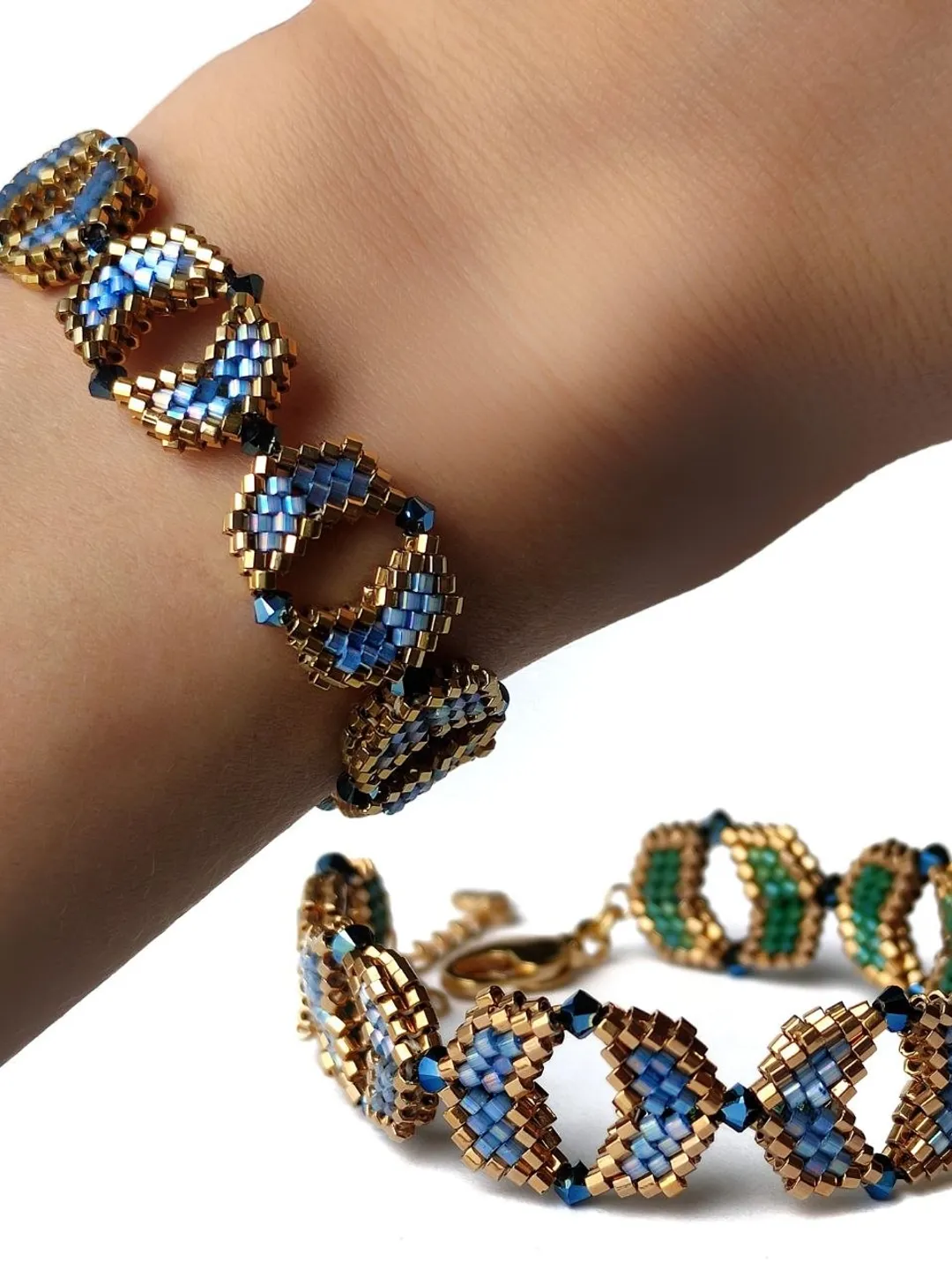 PDF tutorial - Beaded Reversible bracelet