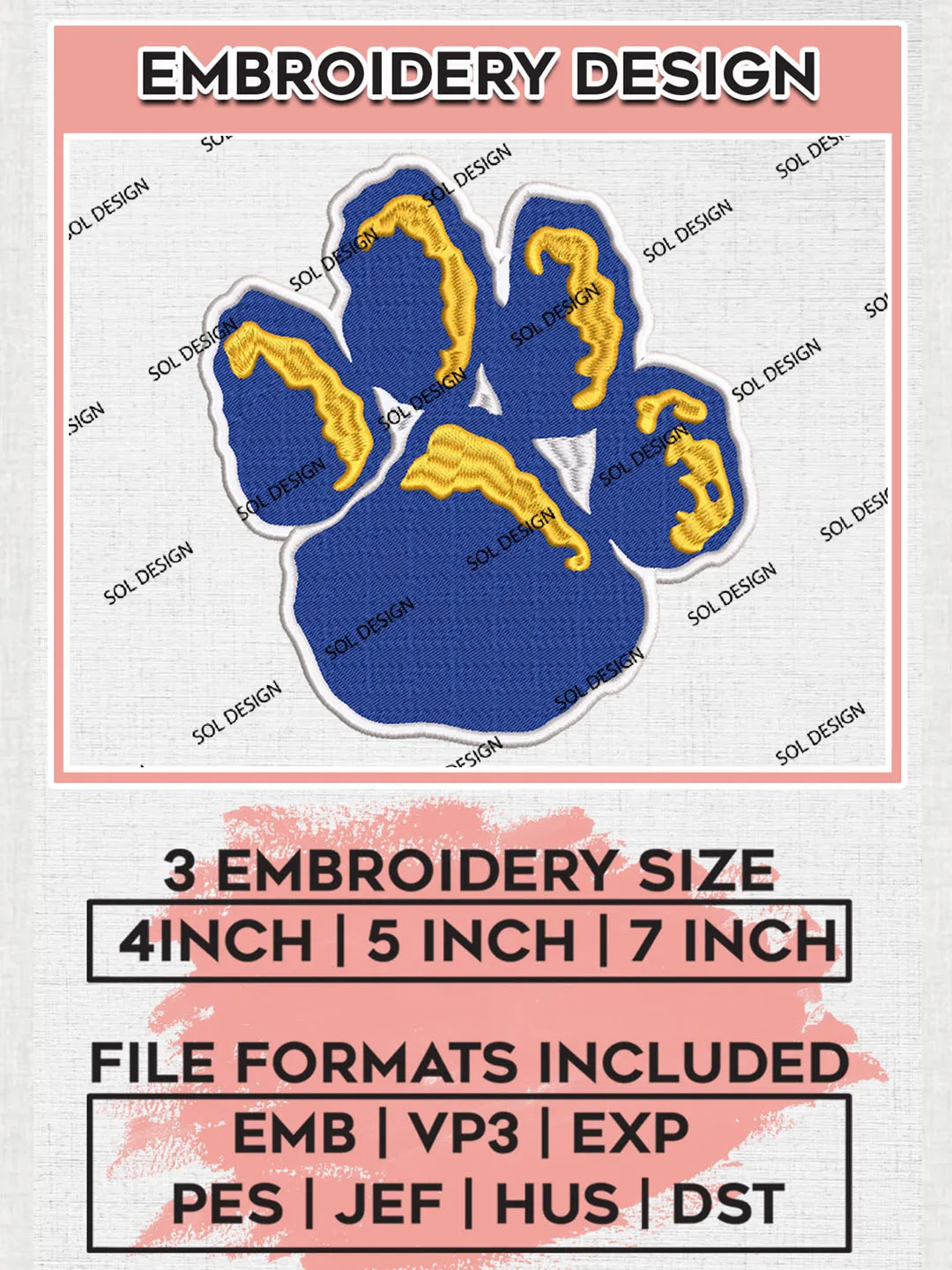 NCAA Pittsburgh Panthers Team Footprint Logo embroidery designs, NCAA Pittsburgh Panthers Logo Machine embroidery designs, NCAA Team Logo embroidery designs, NCAA Game Day Machine embroidery designs, Digital Download
