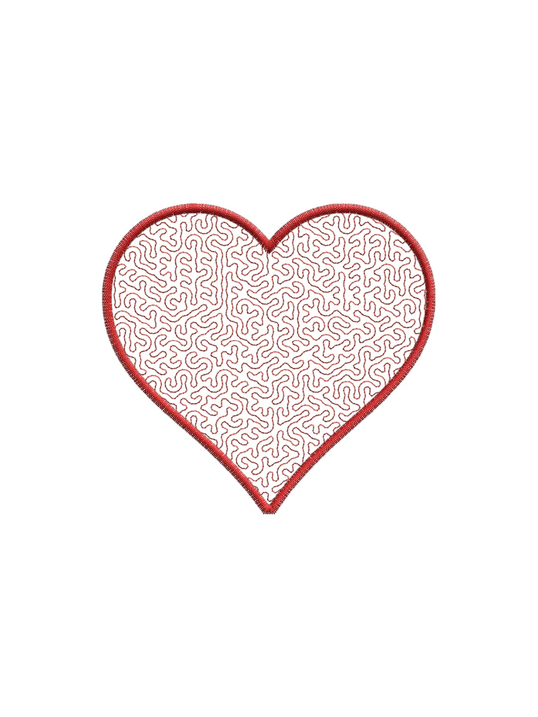 Heart stipple stitch embroidery design,Heart stippling stitch embroidery design,Fun embroidery design-031