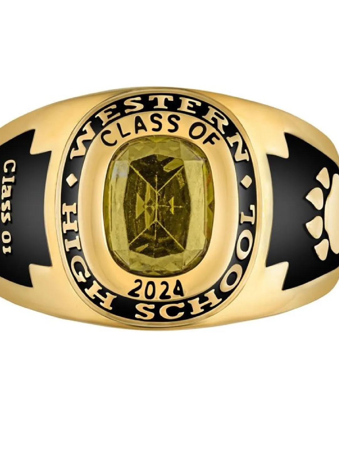 Dynamic Class Ring 925 Silver High School Class Ring 2025, Custom High School Graduation ...