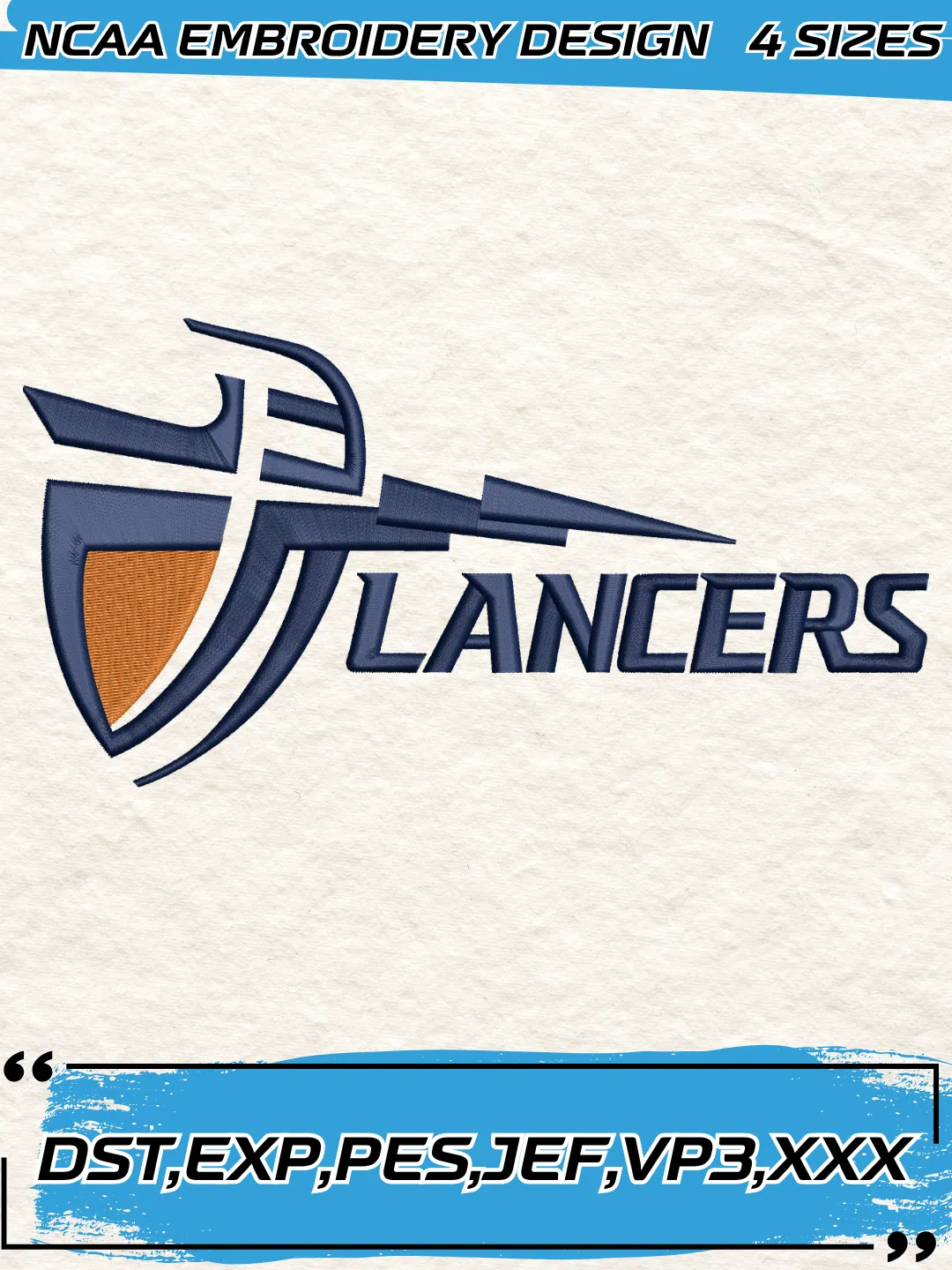 California Baptist Lancers Logos Embroidery Designs,NCAA Logo Embroidery Design,Machine Embroidery Design File,4 Sizes, Digital Download
