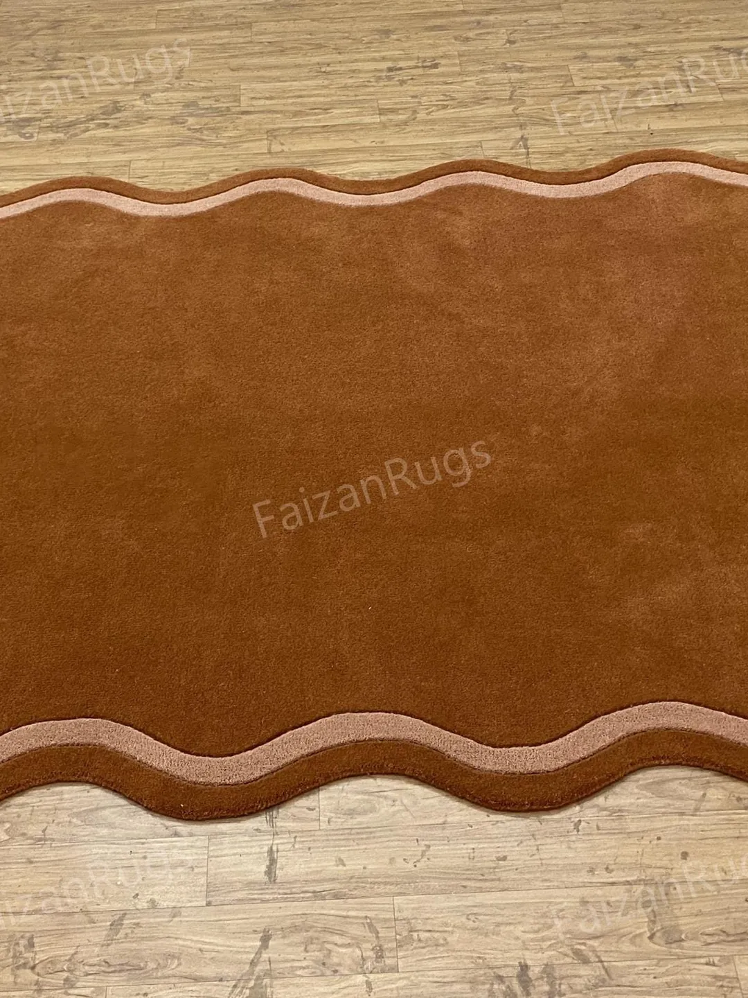 Buy an 8x10 Irregular Cinnamon-Shaped Rug, Handmade Area Rug, Rug for ...