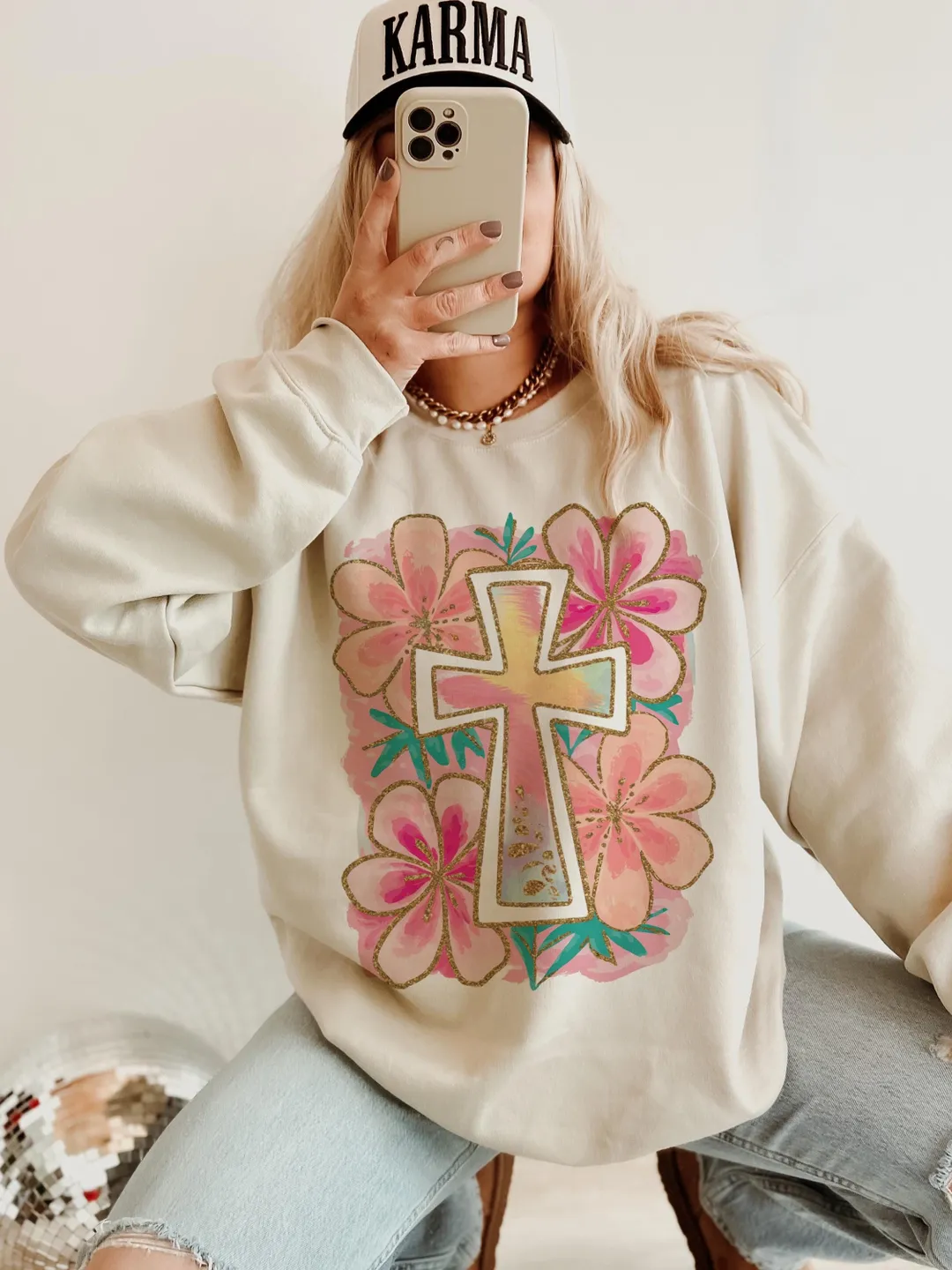 Jesus is the Light Png, Floral Christian Shirt Png, Motivational Quotes Png, Bible Verse Png, Floral Religious Png, His Grace is Enough Png