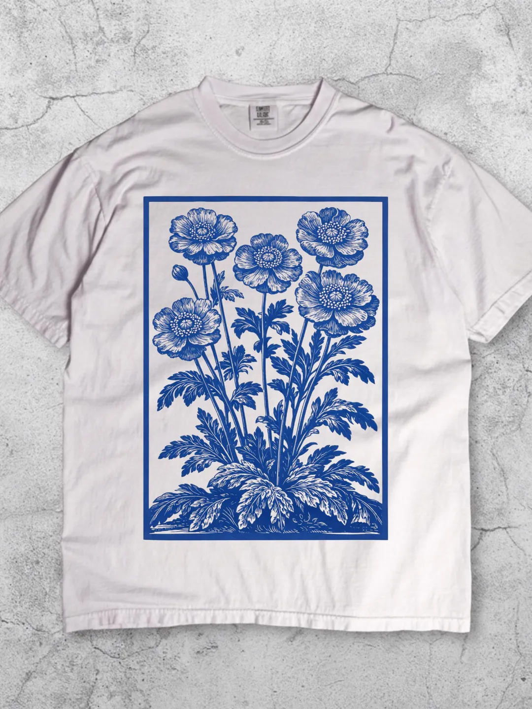 Vintage Wildflower Graphic Shirt | Retro 90s Floral Print Tee