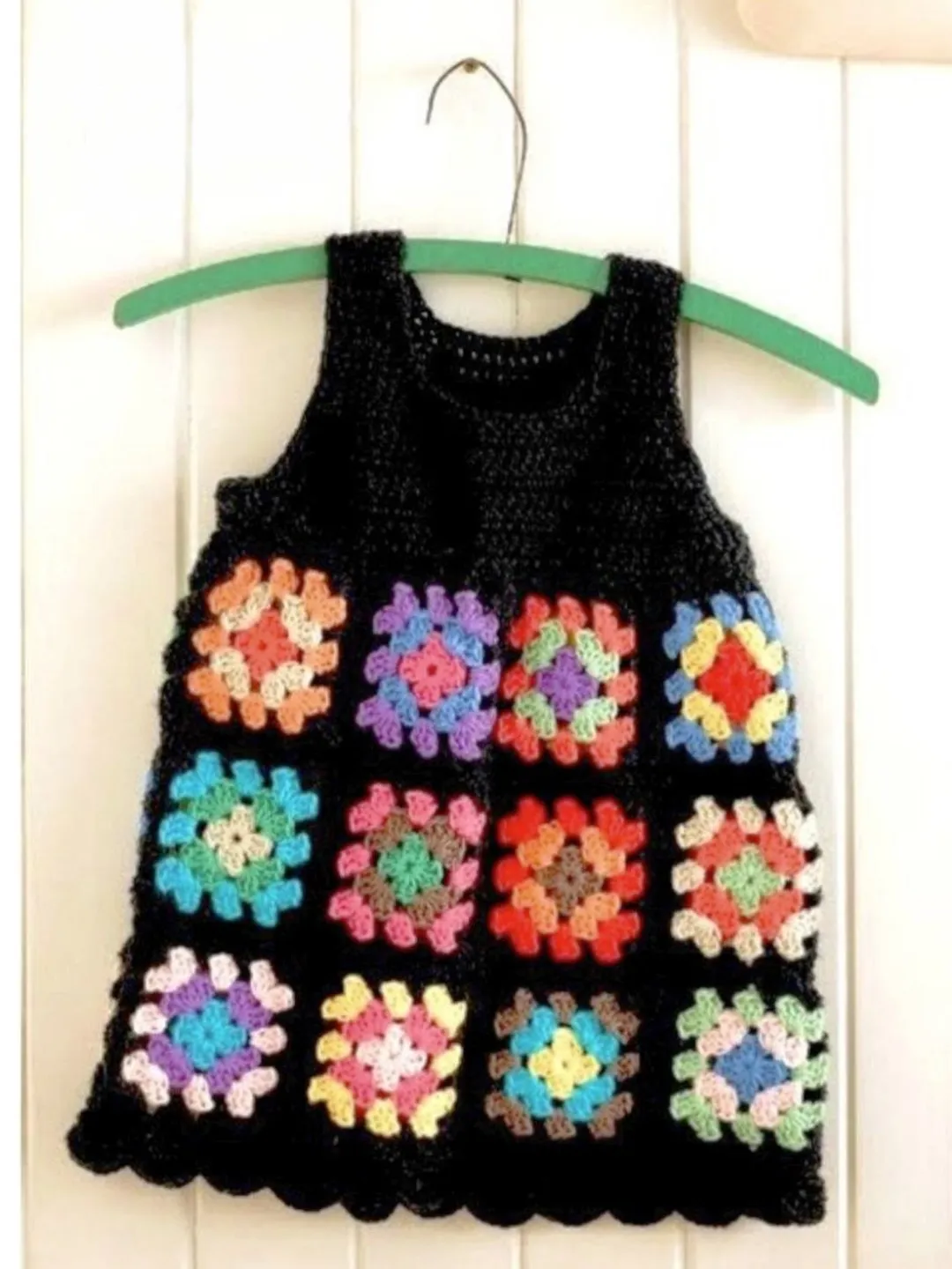 granny square crochet dress Crochet Granny Square Mini Dress main image 1
