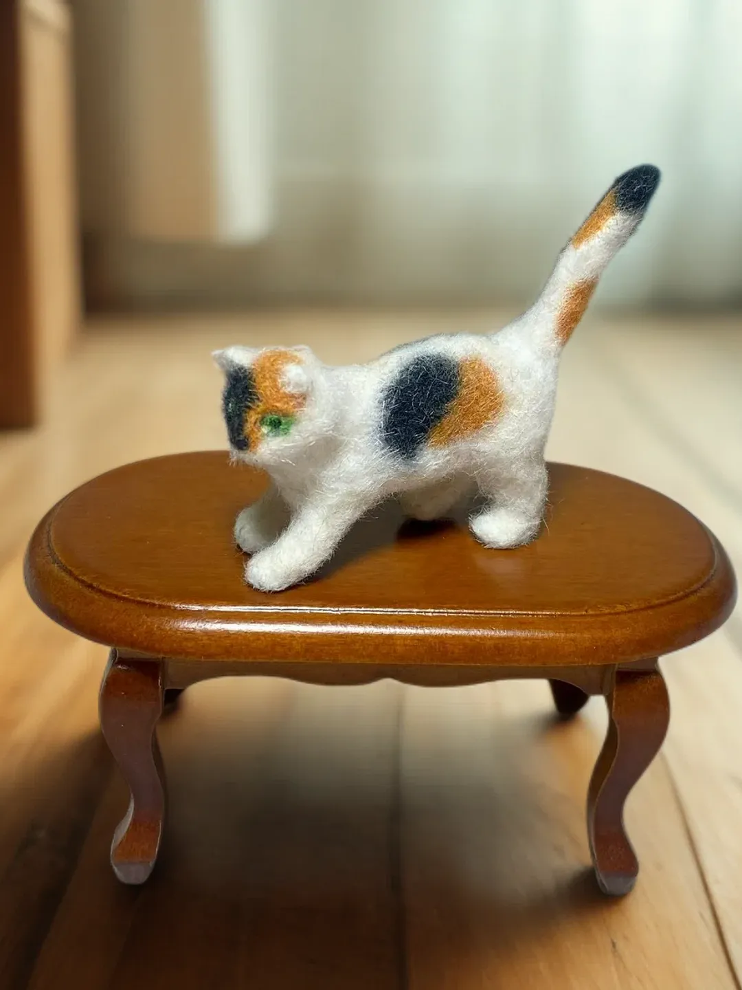 Cat for a dollhouse. Animal for a doll. Miniature cat. 1:12. Handmade.