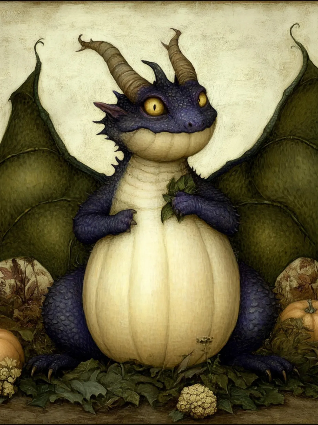 27 Whimsical Baby Dragon Art Set Vintage Style Fantasy Creatures ...
