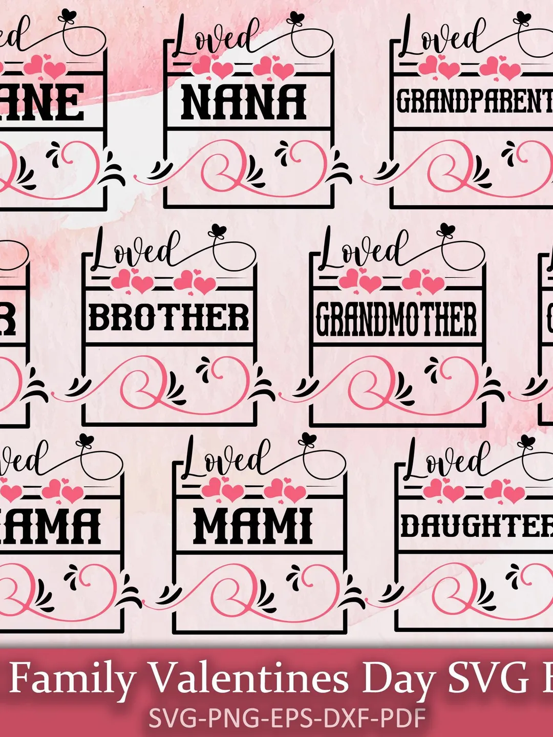 Svg File Matching Retro Valentines SVG Bundle, Wavy text Valentine Designs svg, Valentine ...