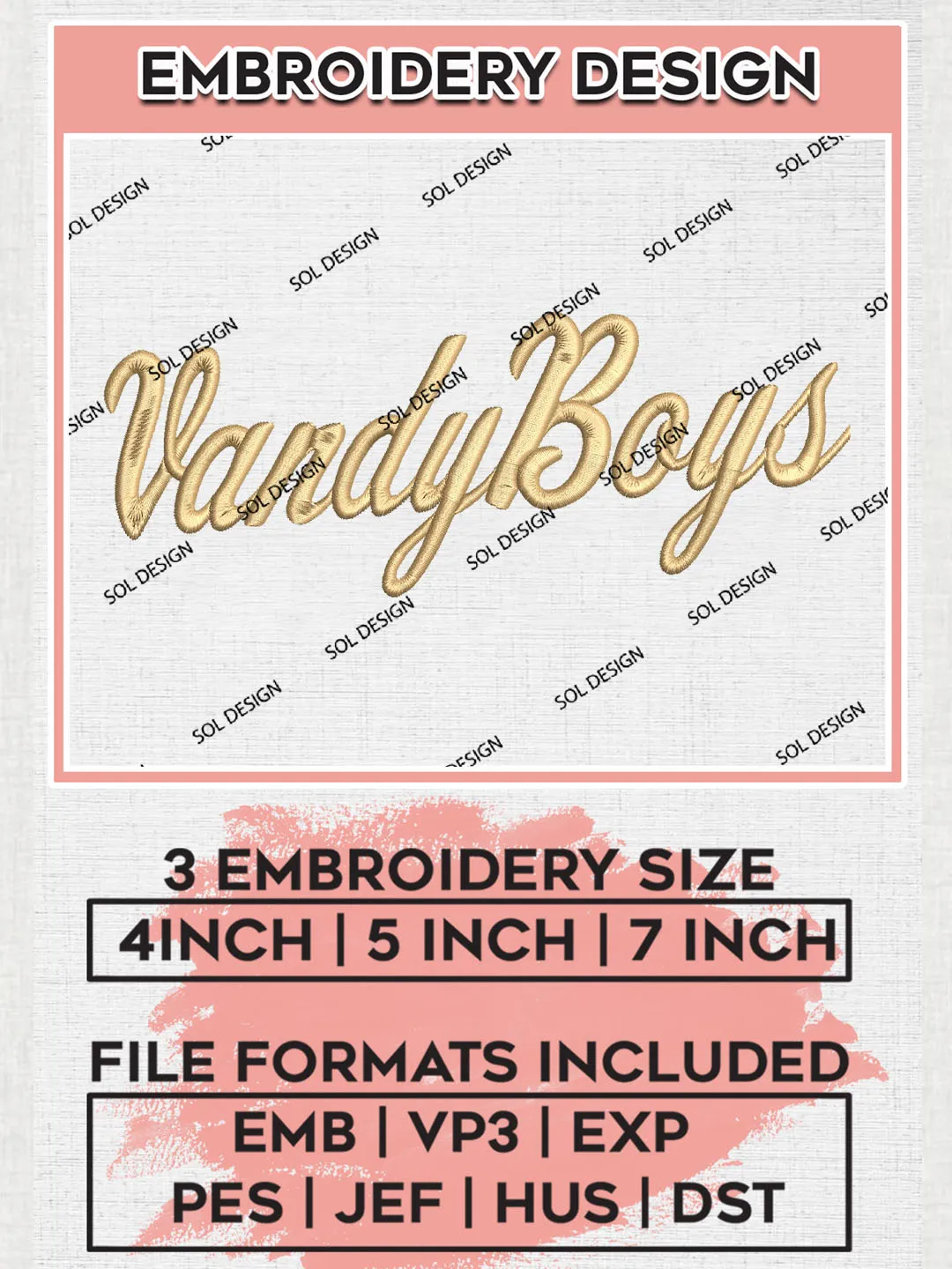 NCAA Vandyboys Team Logo Embroidery Design Files, NCAA Vanderbilt Commodores Machine Embroidery, NCAA Teams, 3 sizes, NCAA Machine embroidery designs, Digital Download