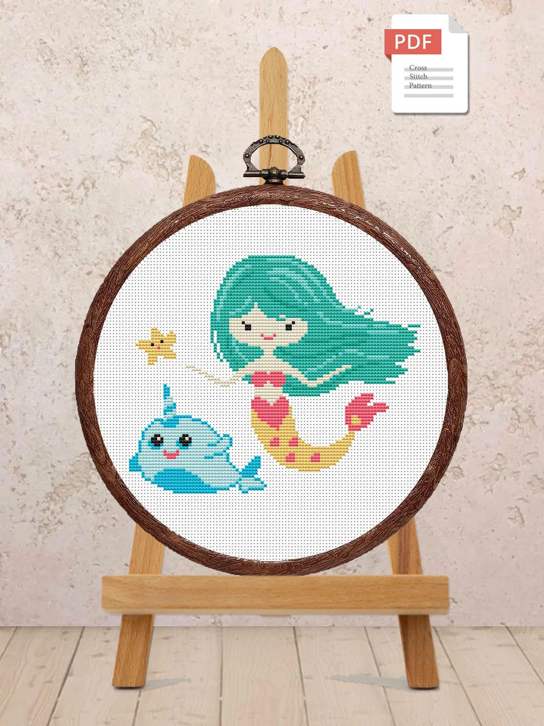 The Mermaid Cross Stitch Pattern, Sea Cross Stitch, Mermaid Pattern, Sea Cross Stitch Pattern, Litlle Mermaid Cross Stitch Patterns #bab006