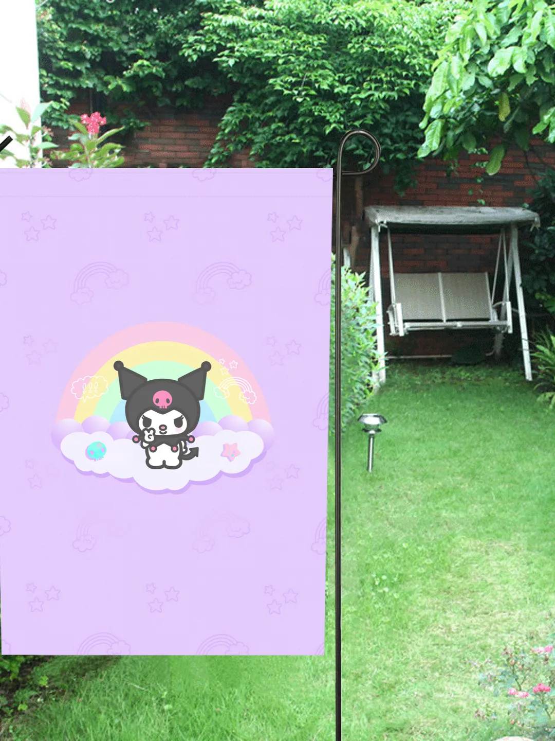 Hello Kitty Poly Flags Kuromi Hello Kitty Garden Flag