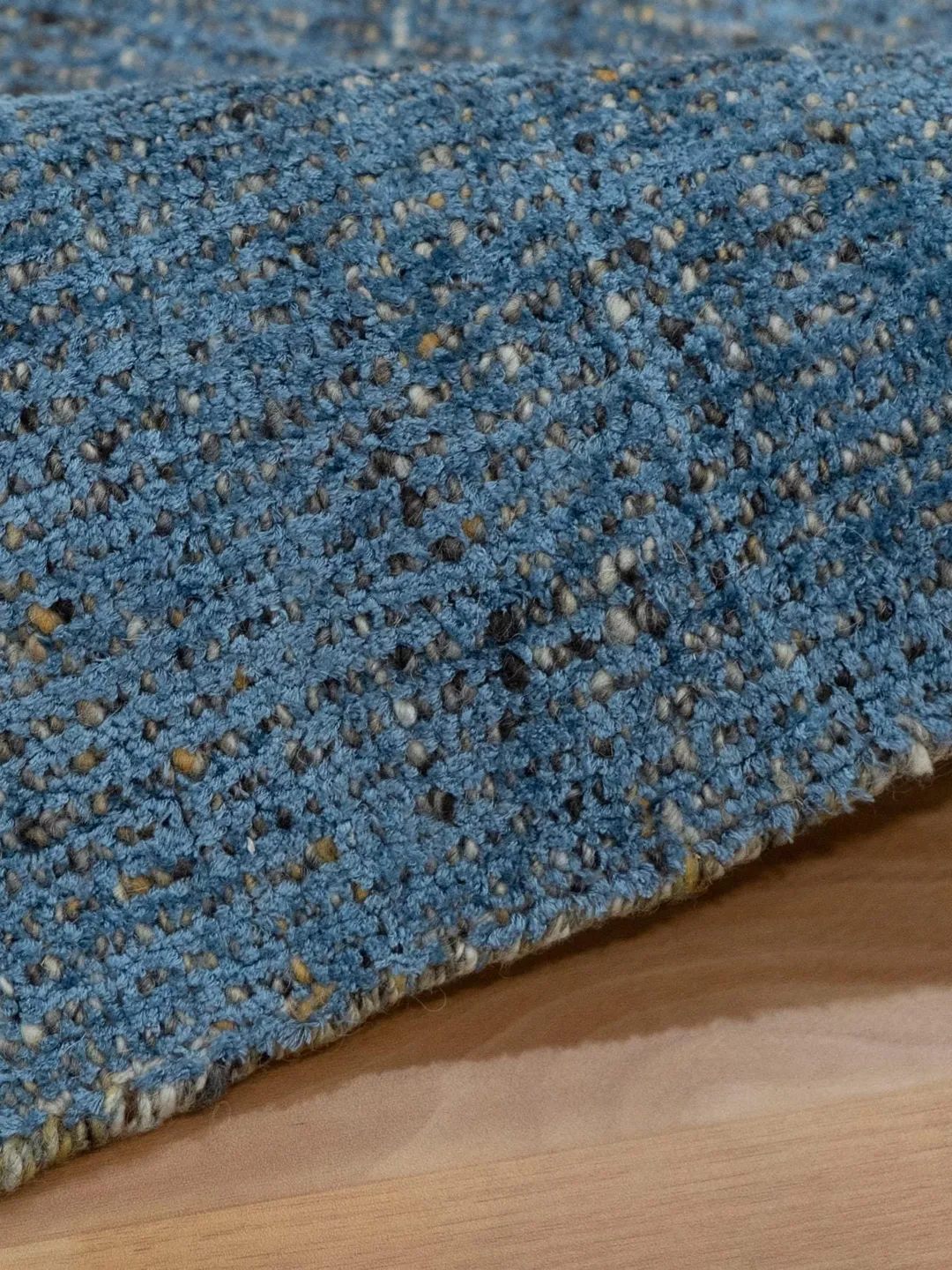 Textured Rugs 9x12 Blue Natural Wool Customize 9x12 Large Area rugs for bedroom: Neutral ...