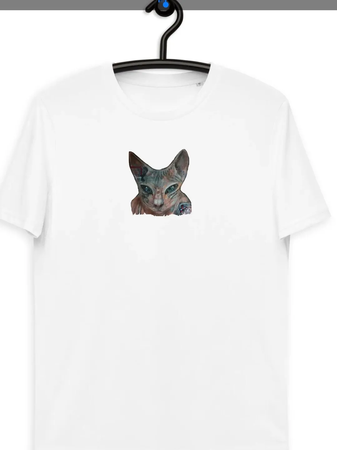 Your cat Unisex organic cotton t-shirt made with my original design,cat lovers gifts