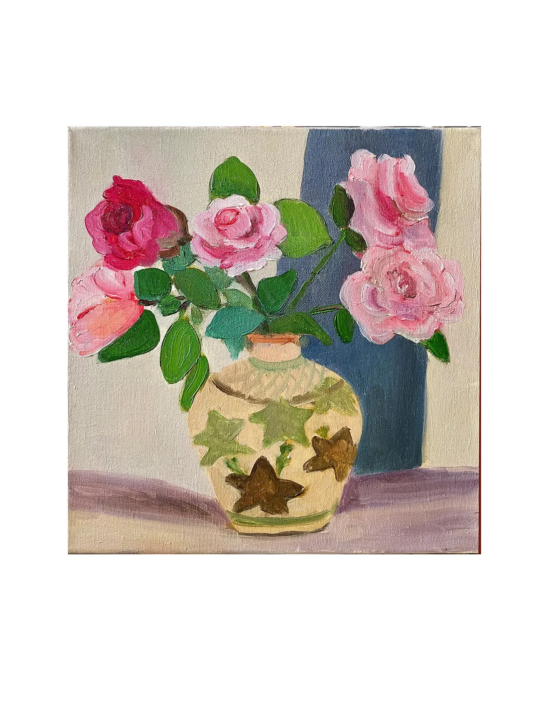 Rose painting, Original oil Painting on canvas, Flowers painting, floral wall art