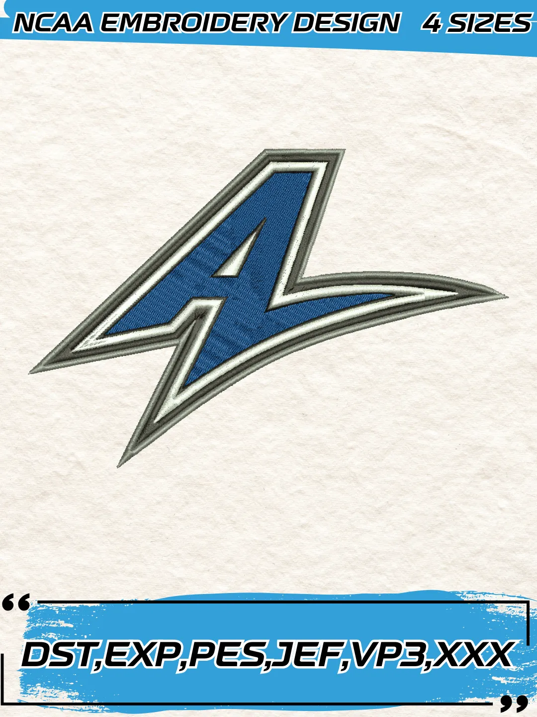 North Carolina/Asheville Bulldogs Logo Embroidery Design,NCAA Logo Embroidery Design,Machine Embroidery Design File,4 Sizes, Digital Download