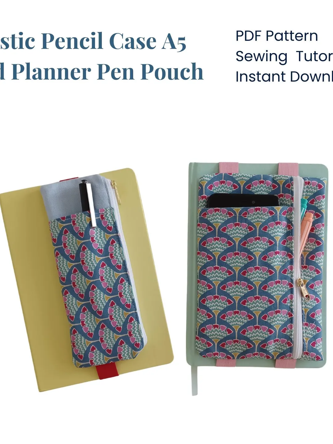 Planner Pen Case, Journal Sleeve Pattern, Elastic Pen Holder for ...