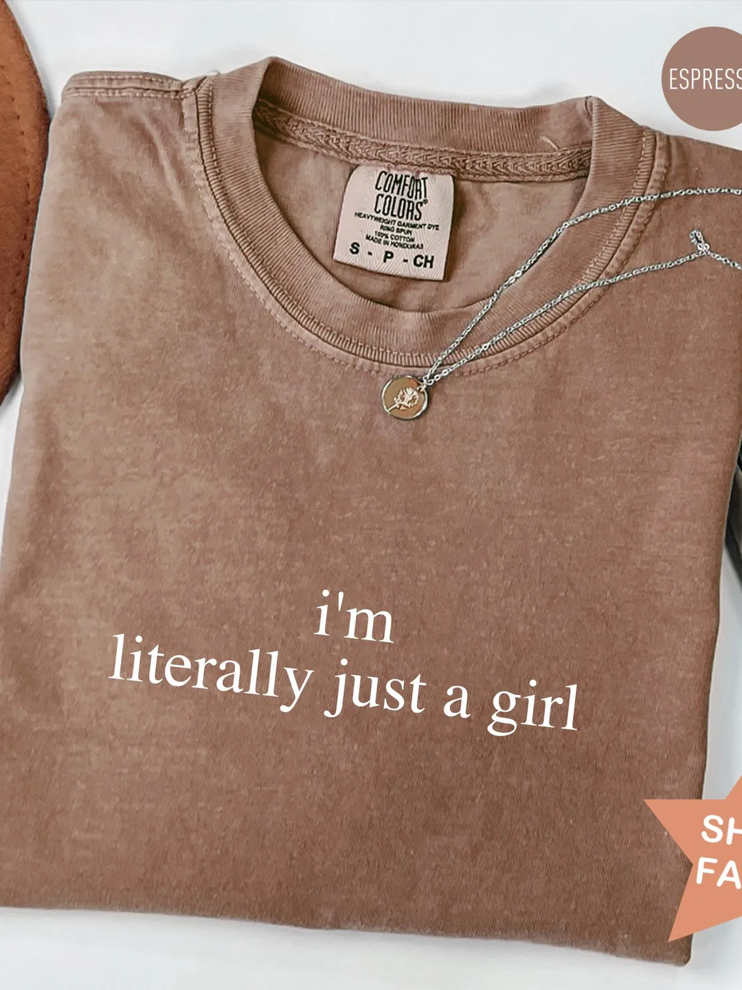 Comfort Colors Funny Girl Shirt: Sarcastic Humor Trendy Tee