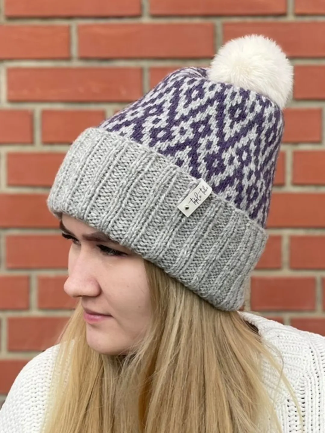 Warm handmade knitted hat