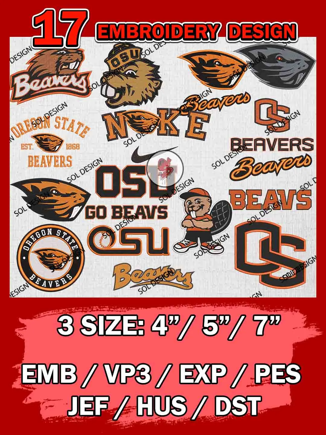 Oregon State Designs Oregon State Beavers Est 1868 Logo Embroidery Designs, NCAA Oregon ...