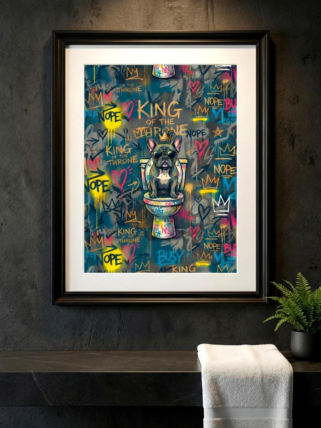 Neon Graffiti Art Print, Urban Alien, Yeti, Sloth, Teen Room Decor