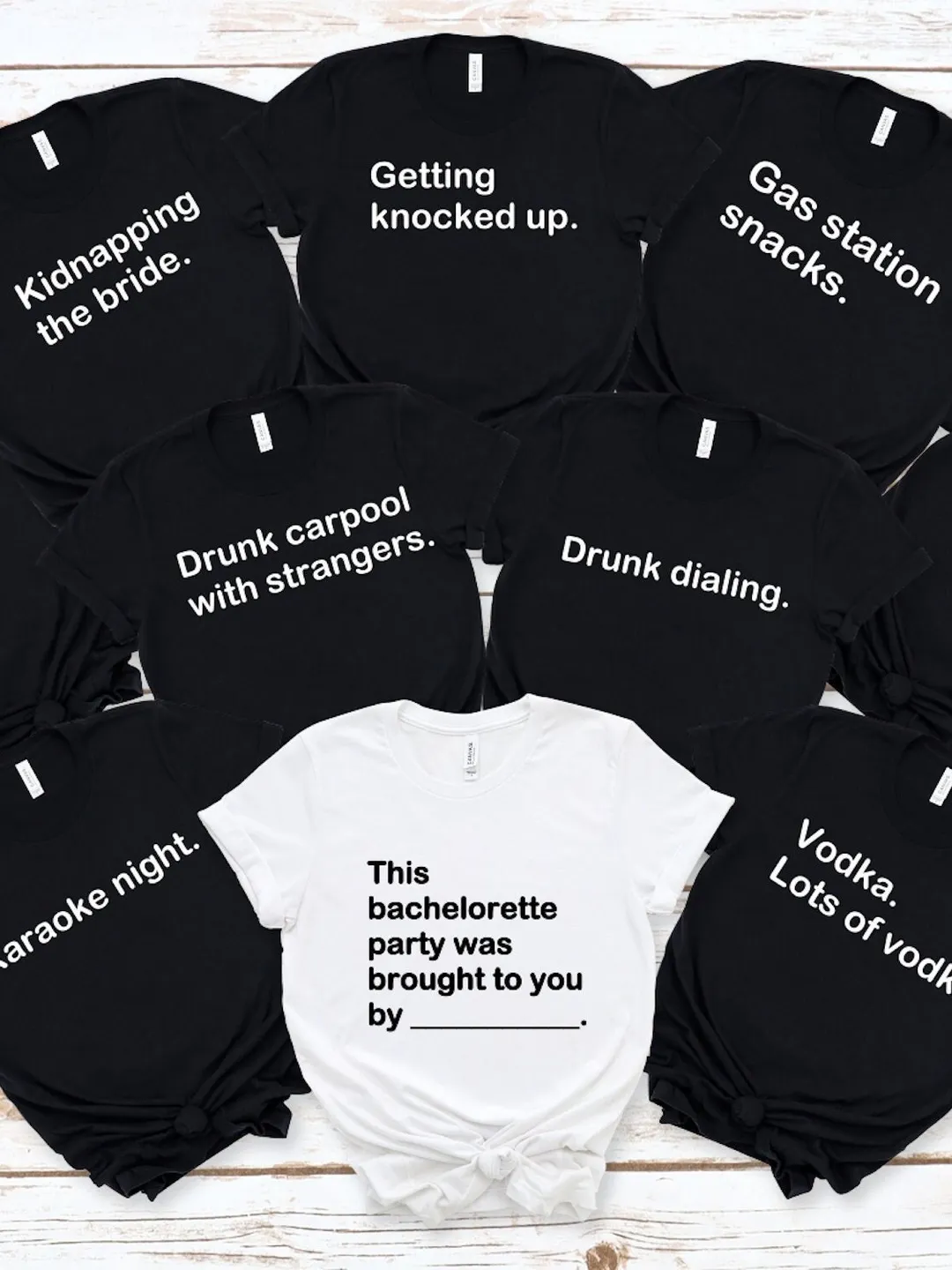 Funny Bachelorette Party Shirts: Cards Against Humanity Bridesmaid Tees for Team Bride