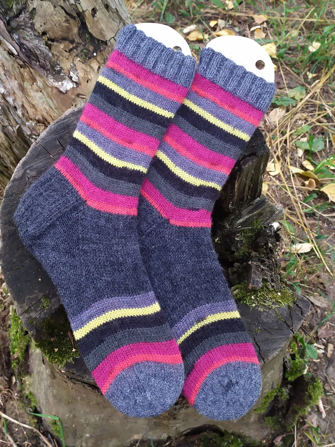 Handmade womens socks | Warm knitted accessory
