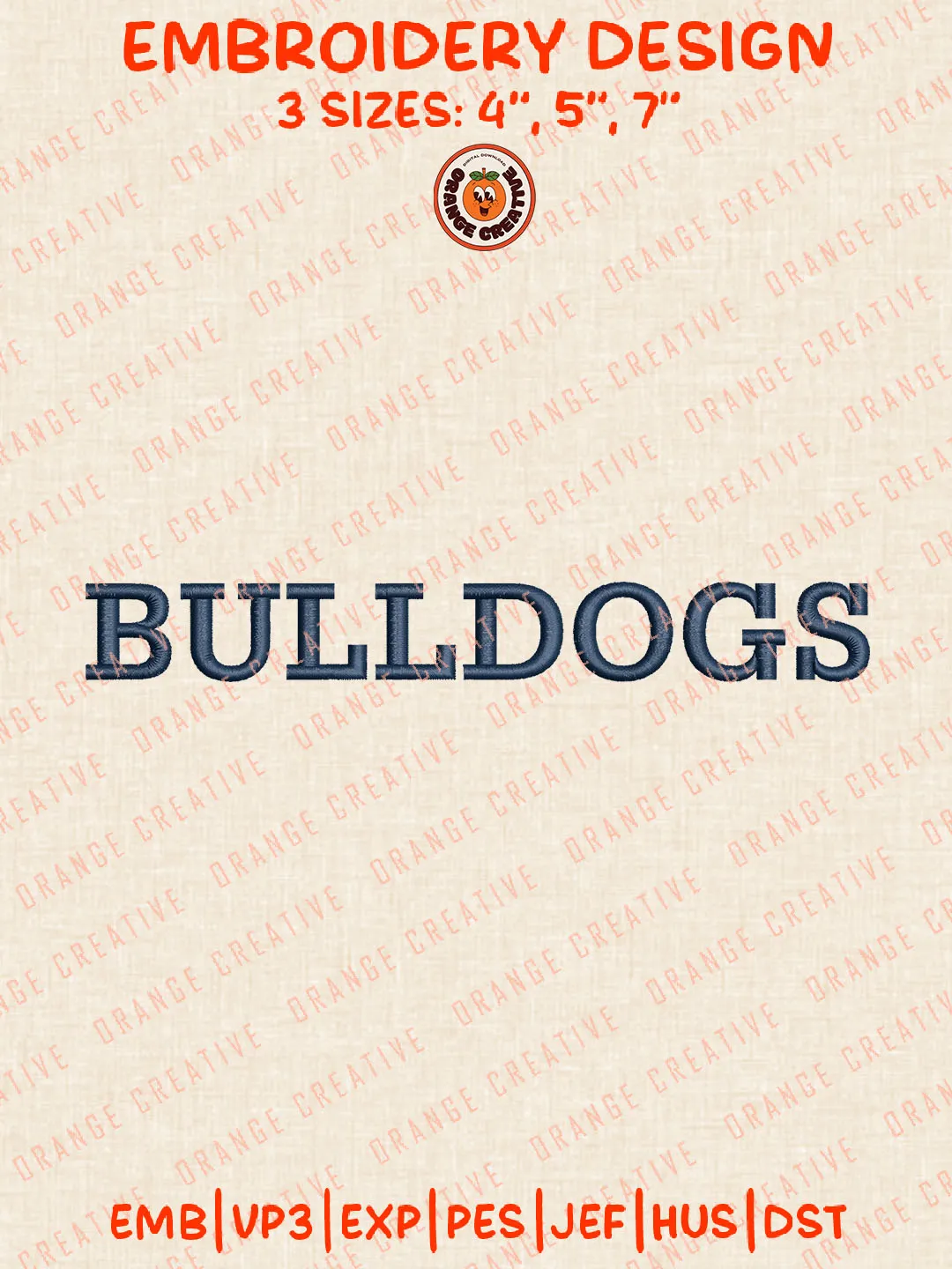 Bulldogs Word Logo Embroidery Files, NCAA Yale Bulldogs Team Embroidery Designs, Yale Bulldogs Football Team Machine Embroidery Files, NCAA Machine Embroidery, Digital Download