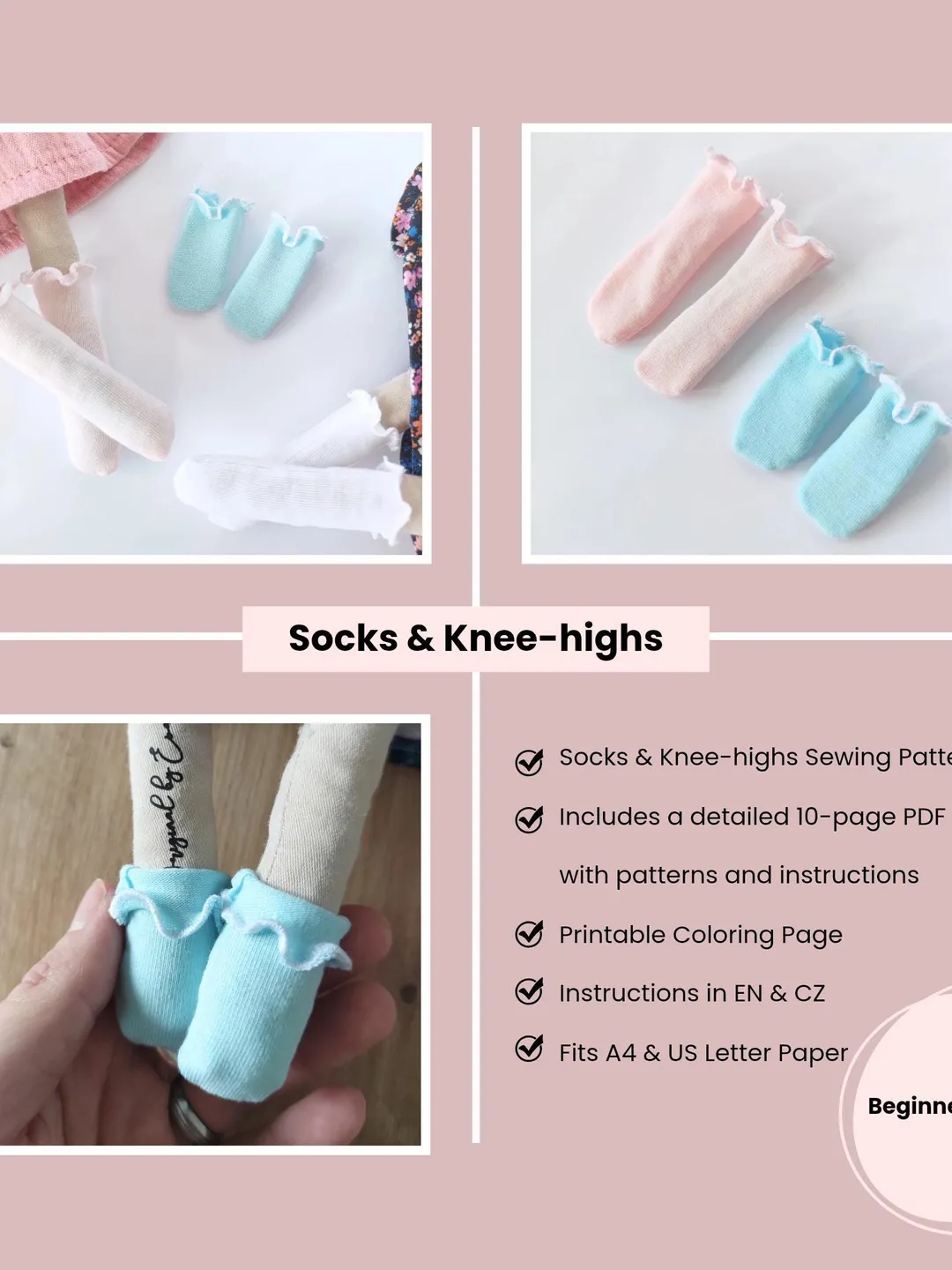 Sheep Doll Sewing Pattern Bundle, 6-in-1 Animal Plushie PDF Tutorial ...