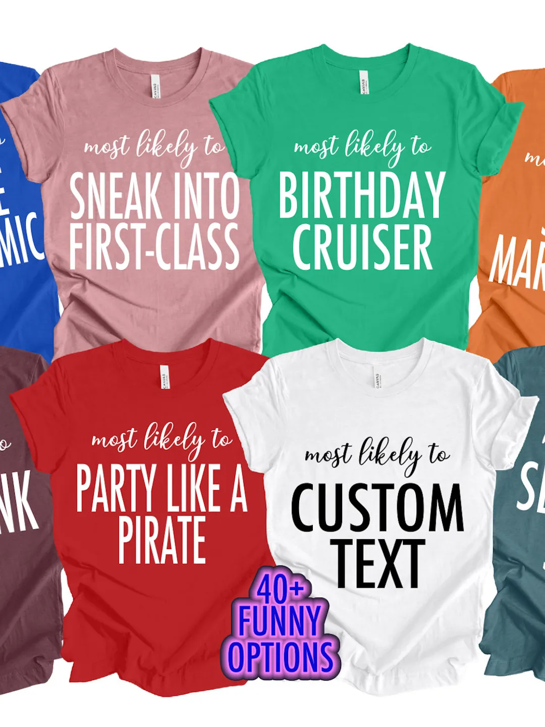 Funny Family Cruise Shirts - Matching Group Vacation Tees