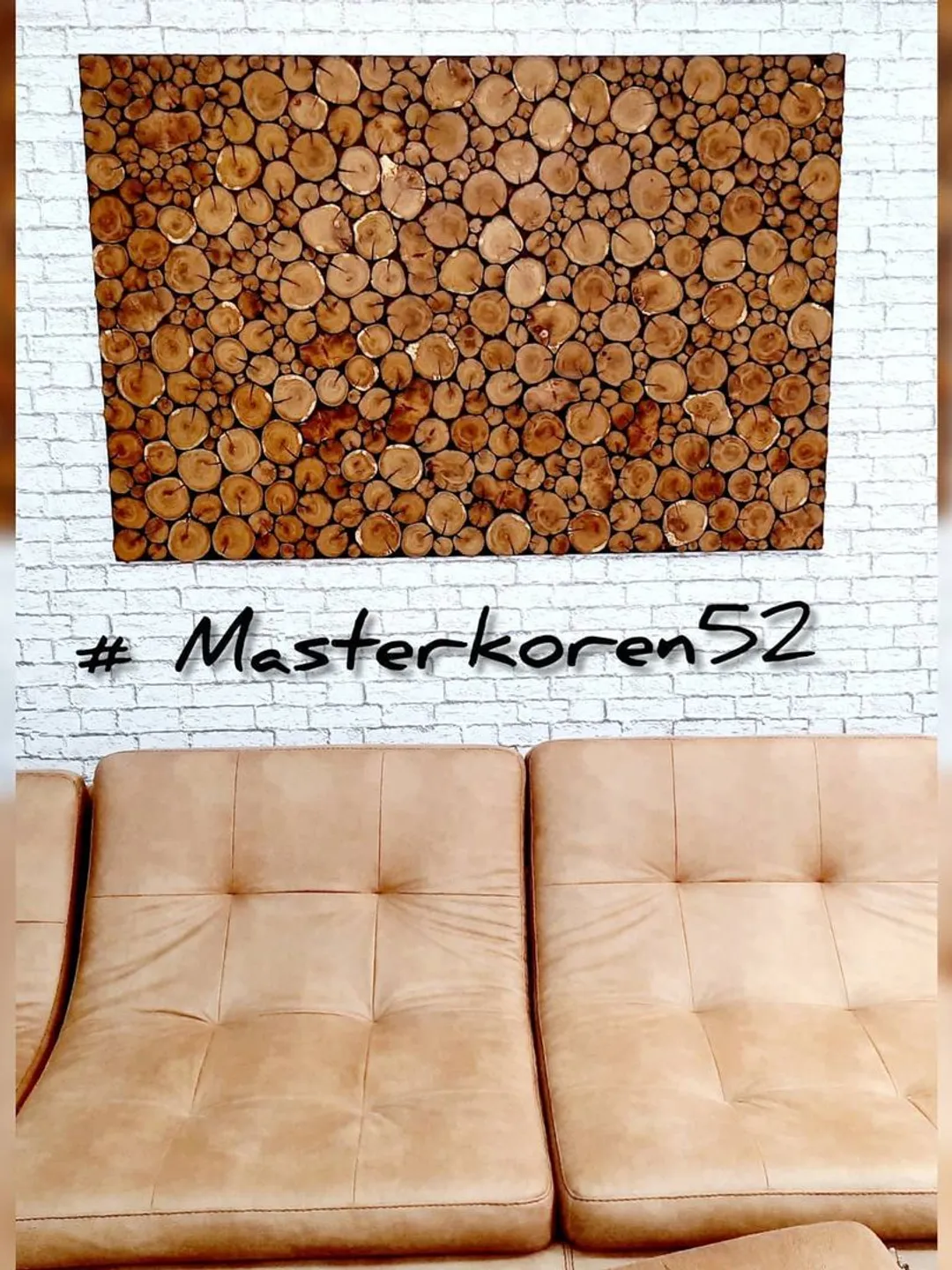 Wooden mosaic from oak