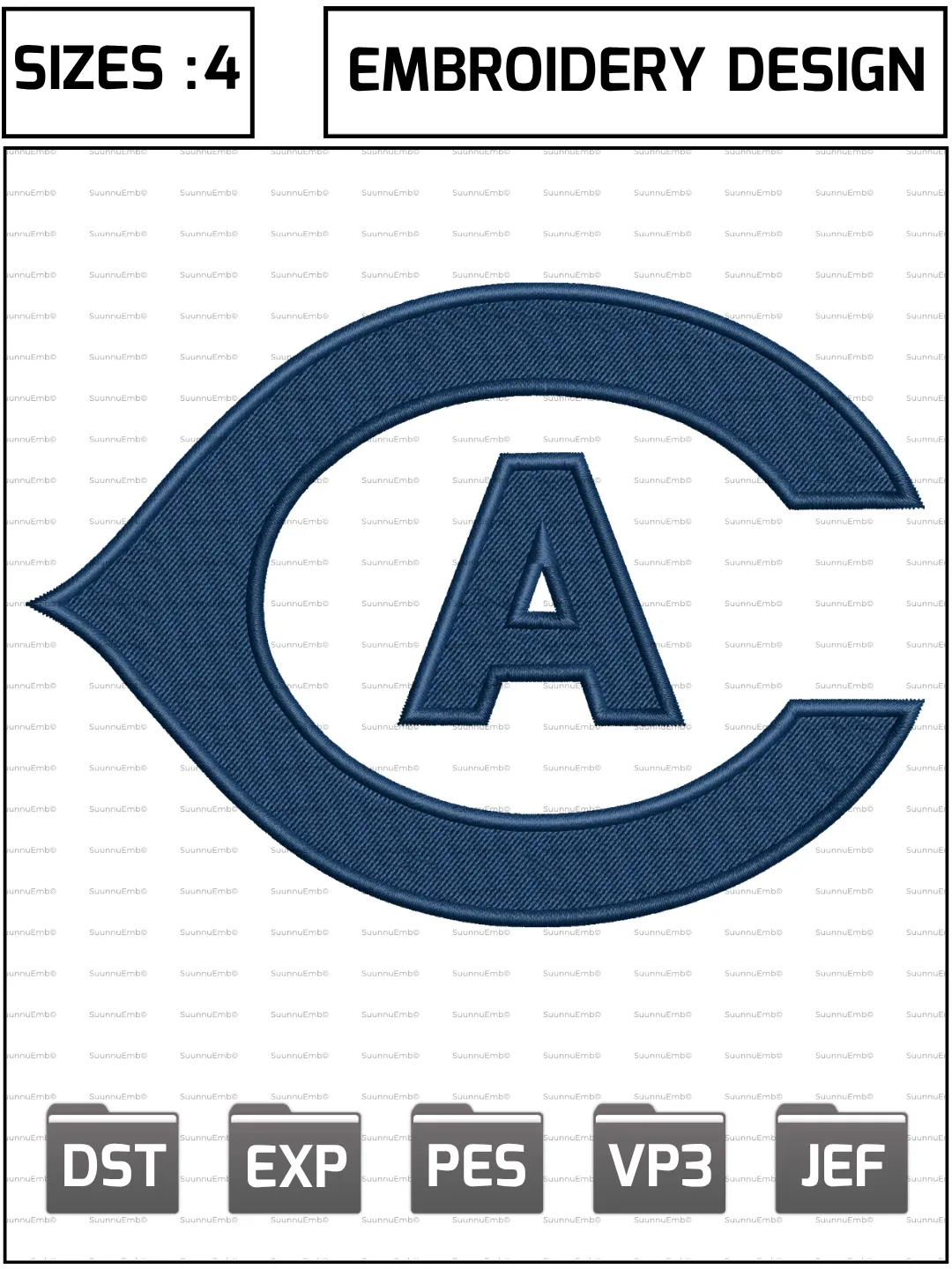 California Davis Aggies Secondary Logo Embroidery Design,NCAA Logos Embroidery Design,NCAA Teams, Machine Embroidery Design File,4 Sizes, Digital Download