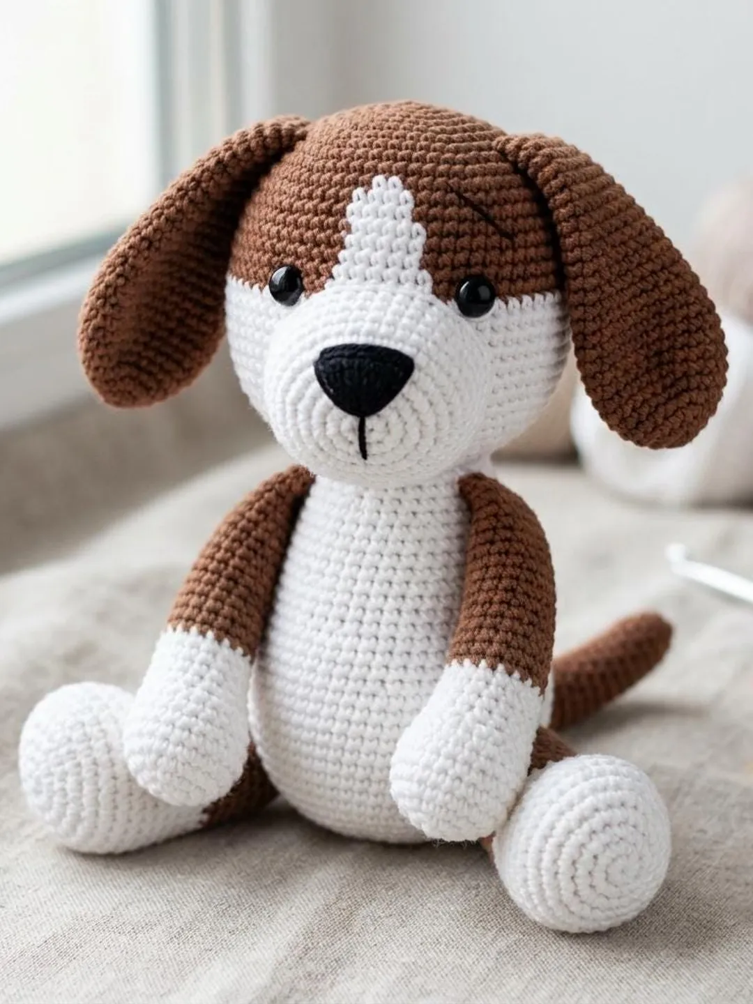 Amigurumi Puppy Crochet Pattern PDF, Cute Dog Plush Crochet Pattern, Handmade Dog Amigurumi, DIY Gift Crochet Pattern