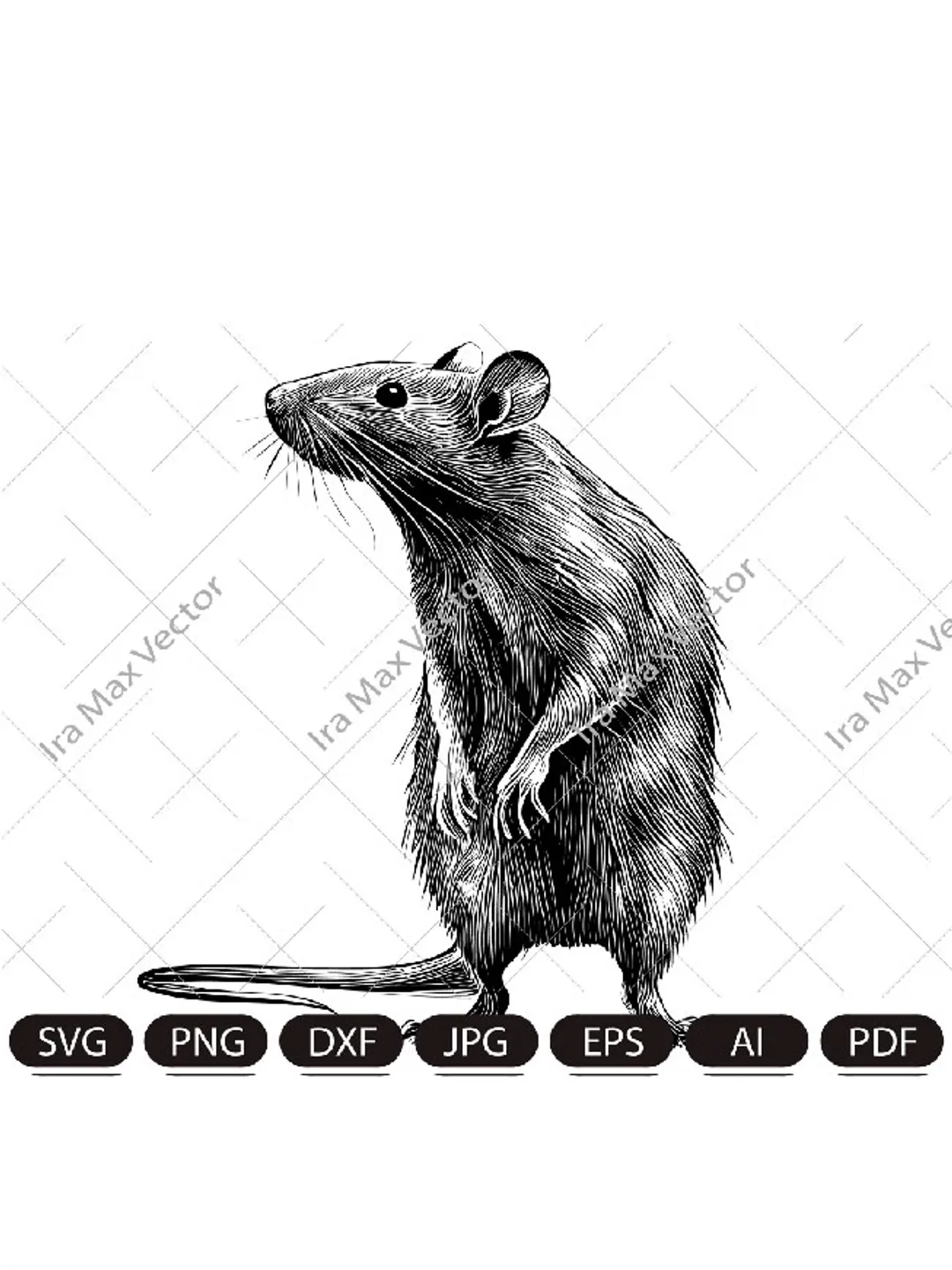 Rat Svg, Rat Clipart, Rat Png, Rat Head, Rat Cut Files, Rat sublimation , Rat Silhouette, Animals Silhouette