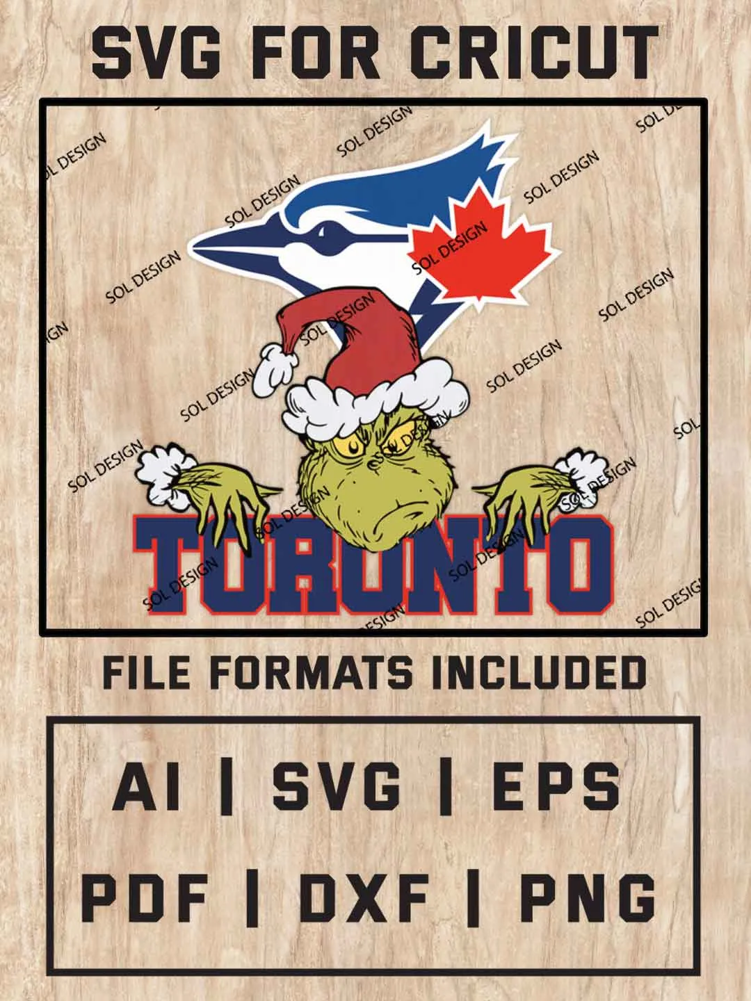 Grinch Toronto Blue Jays SVG, MLB SVG Design, MLB Toronto Blue Jays Logo SVG, MLB Blue Jays Cricut, Christmas Svg, Grinch svg, Digital Download