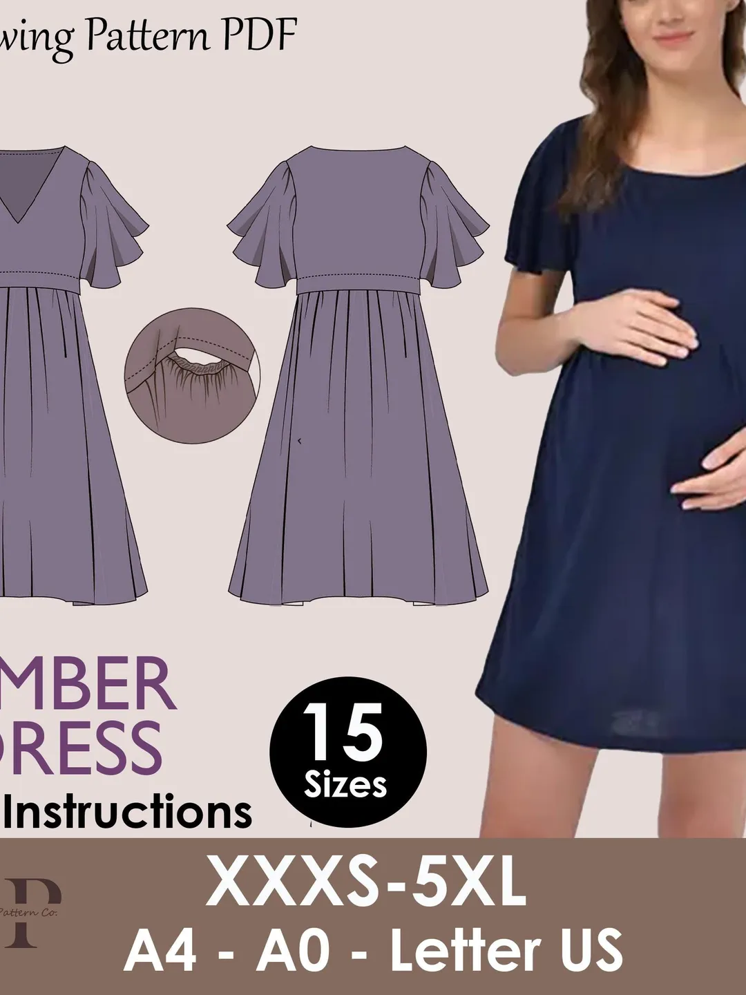 AMBER Dress - Nursing dress pattern| breastfeeding dress sewing pattern | Women dress pattern| mother dress pattern | sewing pattern pdf AMBER Dress - Nursing dress pattern| breastfeeding dress sewing pattern | Women dress pattern| mother dress pattern | sewing pattern pdf