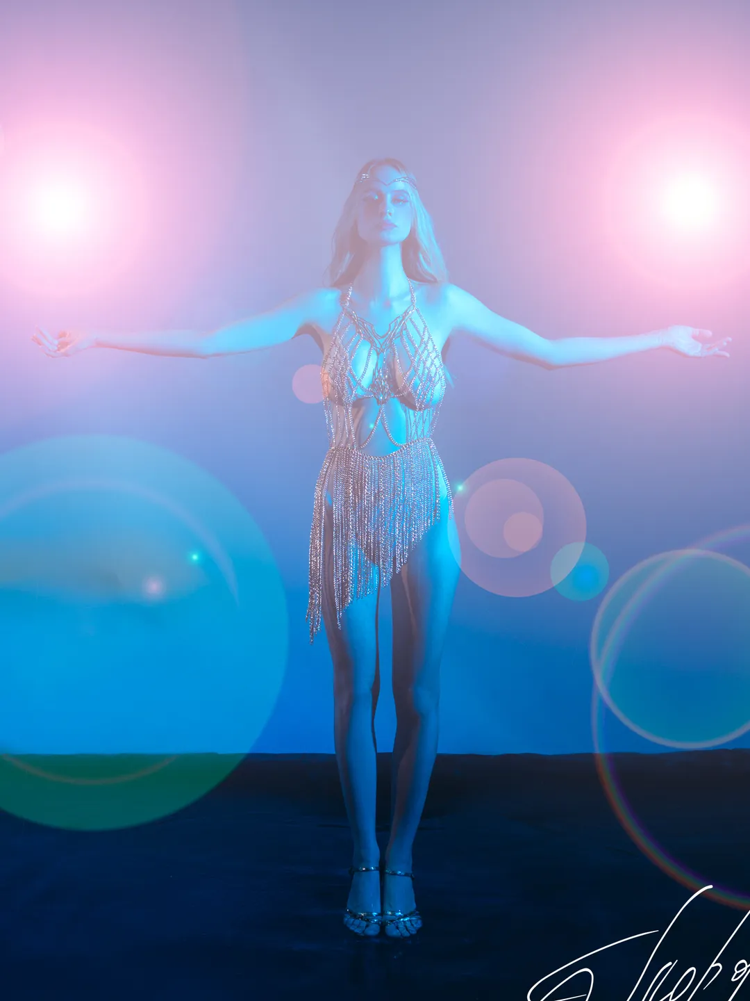 Stylish futuristic fantasy tiara Silver cyberpunk Elf diadem cosmic elven Headpiece wedding Bridal circlet Maat