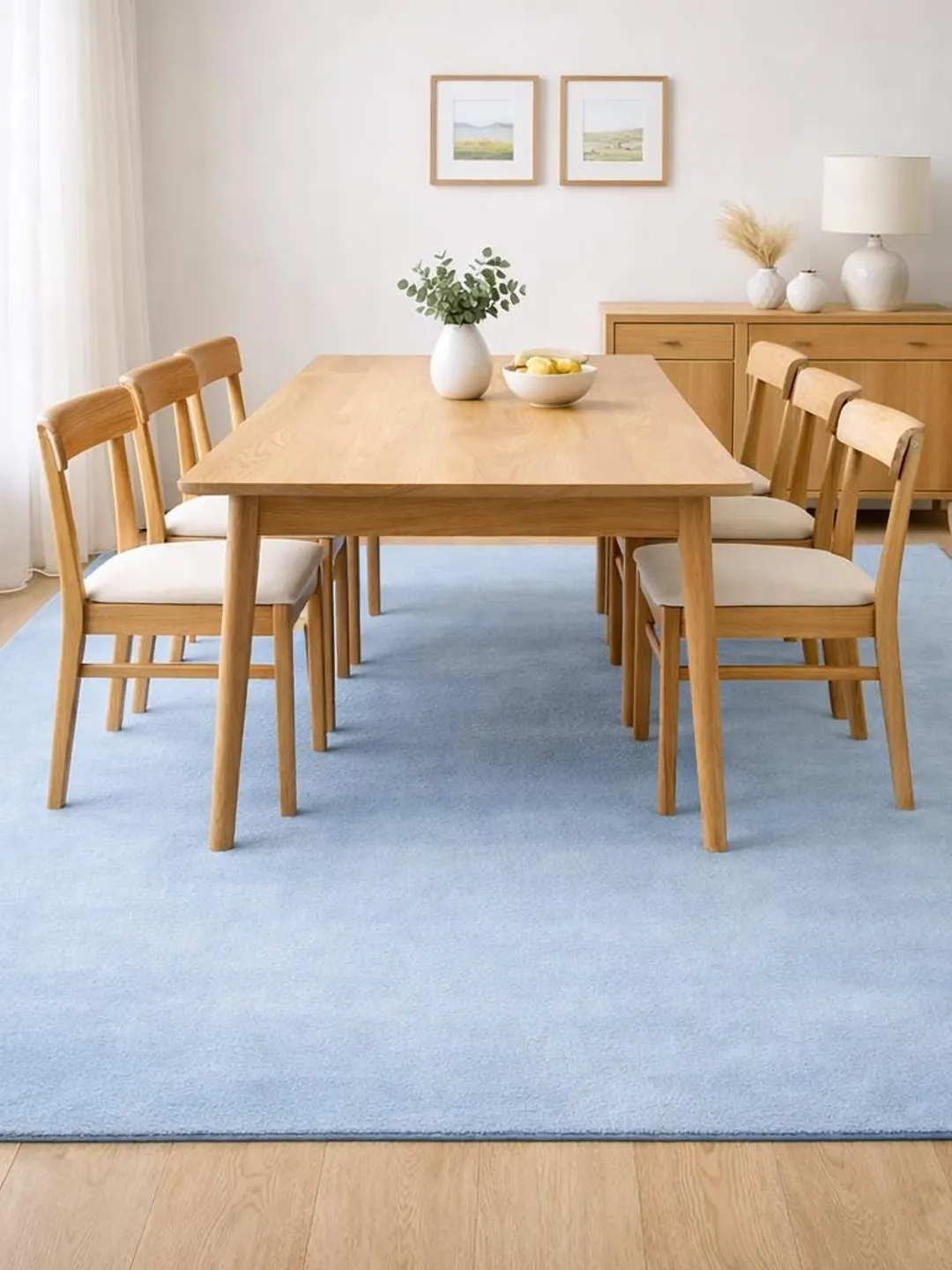 Blue Rug Plan Plan Blue Plush Hand Tufted Area Rug – Ultra Soft Modern Carpet