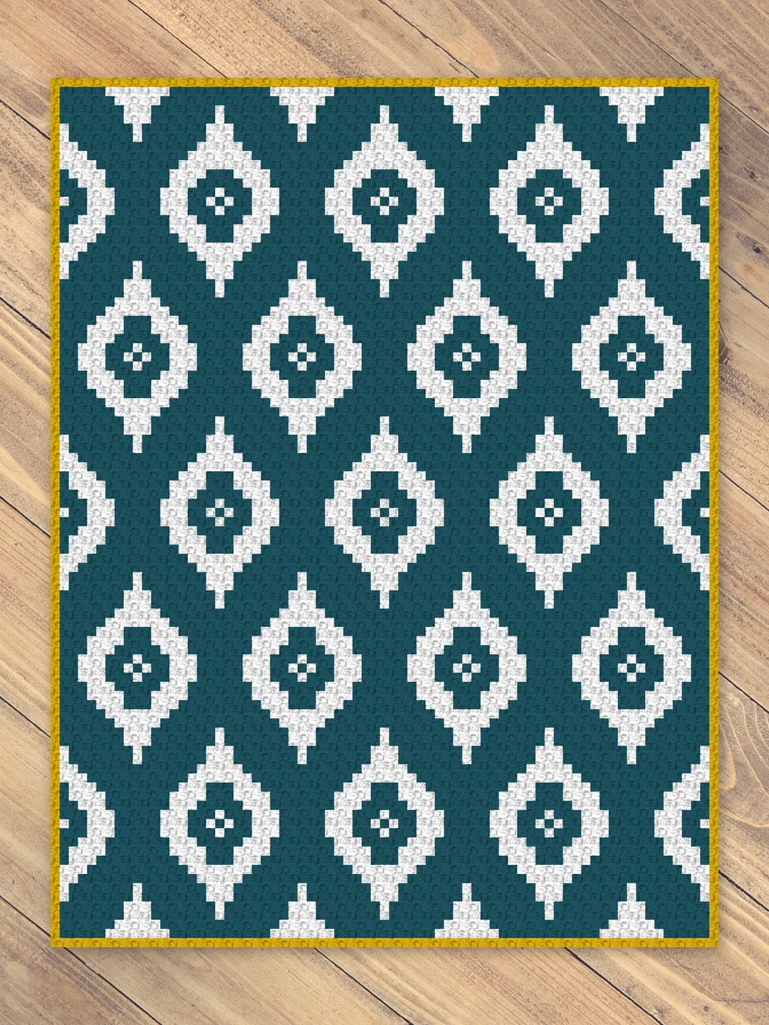 Crochet c2c Pattern - Blue Eyes Blanket  | PDF | Digital Download