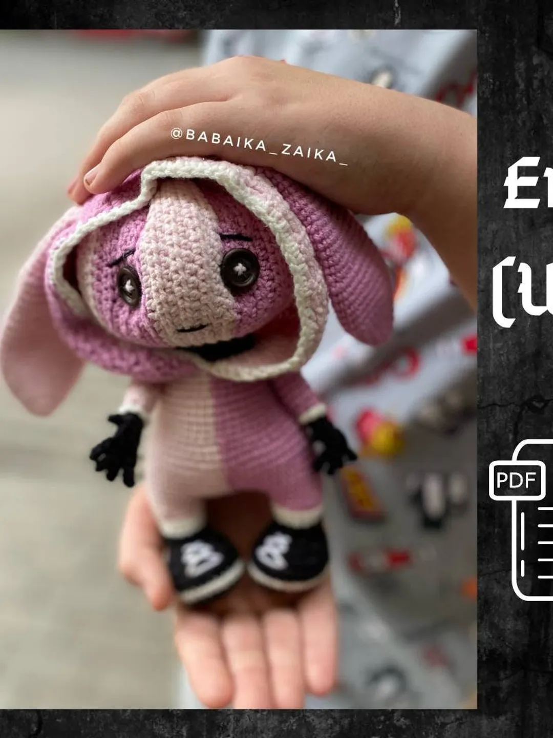 PDF Crochet Creepy Bunny Pumpkin pattern, Halloween amigurumi, Amigurumi pumpkin, Amigurumi Pumpkin monster, DIY Handmade Toy, Spooky Gift