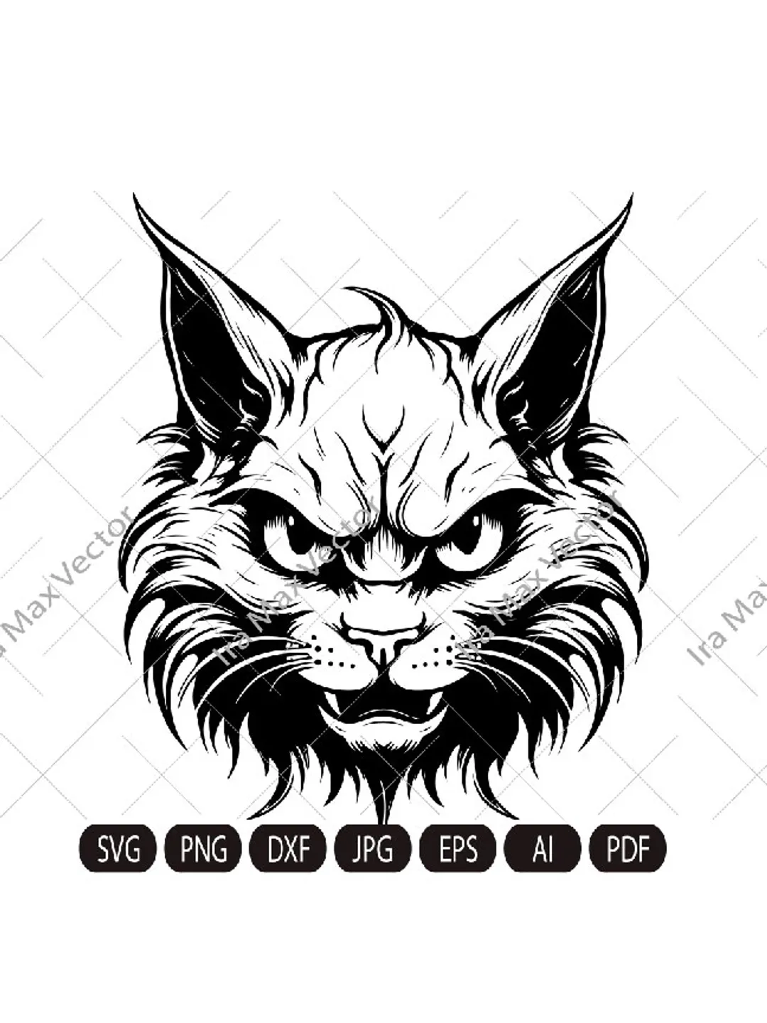 Angry Cat Svg, Dangerous cat, Cute Black Cat Svg, Halloween  Cat Svg, Angry Cat t-shirt Svg, Cat Halloween Svg