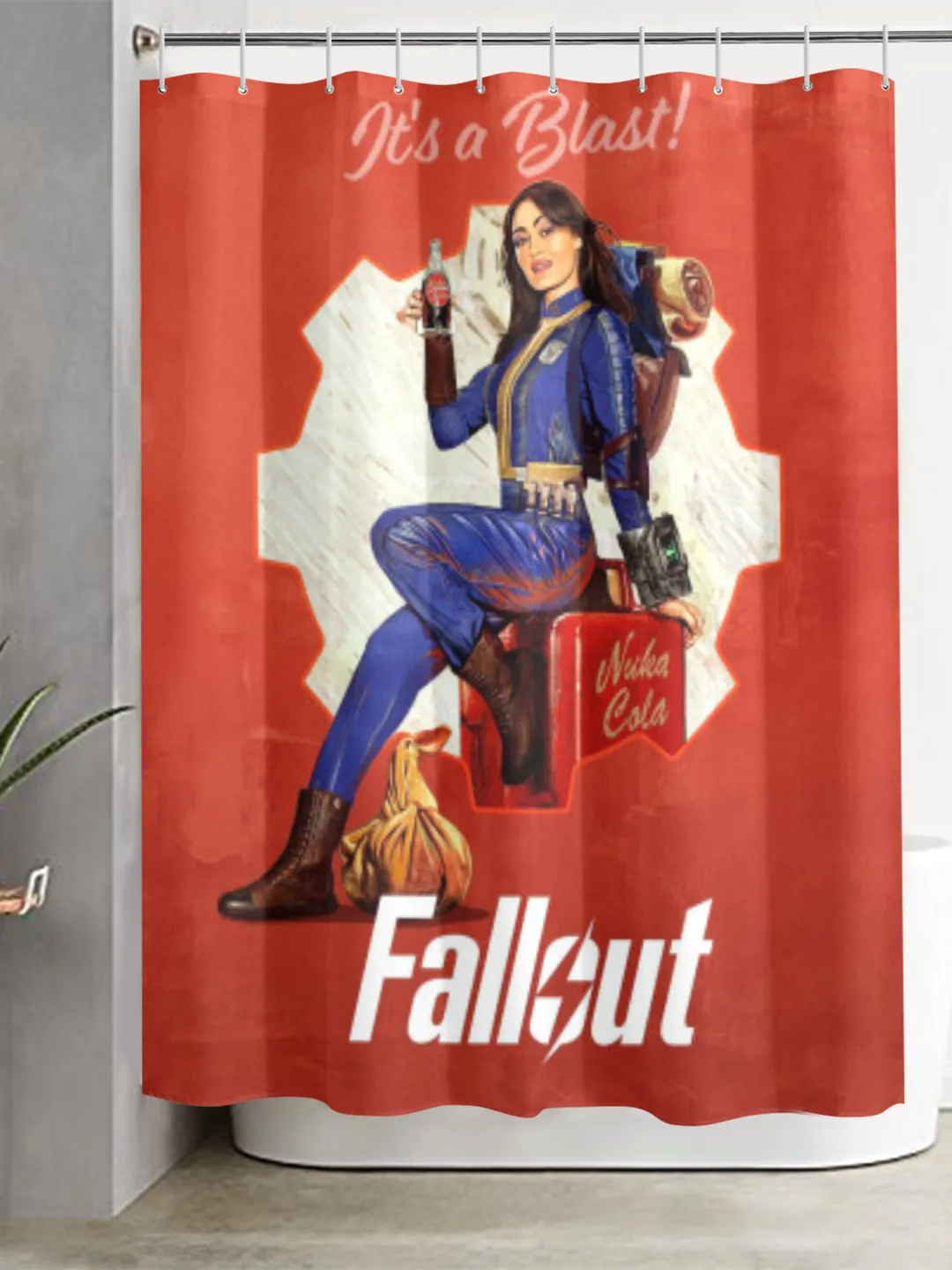 Fallout Nuka Cola Lucy Shower Curtain