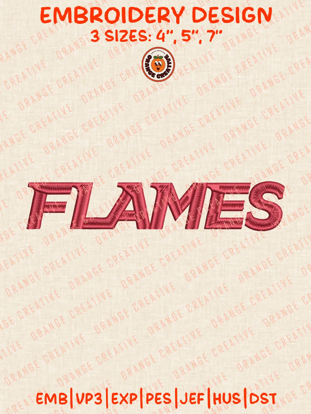NCAA Flames Wordmark Logo Embroidery Files, NCAA Liberty Flames Team Embroidery Designs, Football Team Machine Embroidery Files, NCAA Liberty Machine Embroidery, Digital Download
