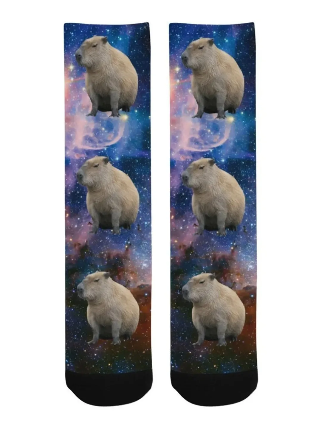 Capybara Socks, Capybara in Space Socks - Space Socks - Galaxy Socks