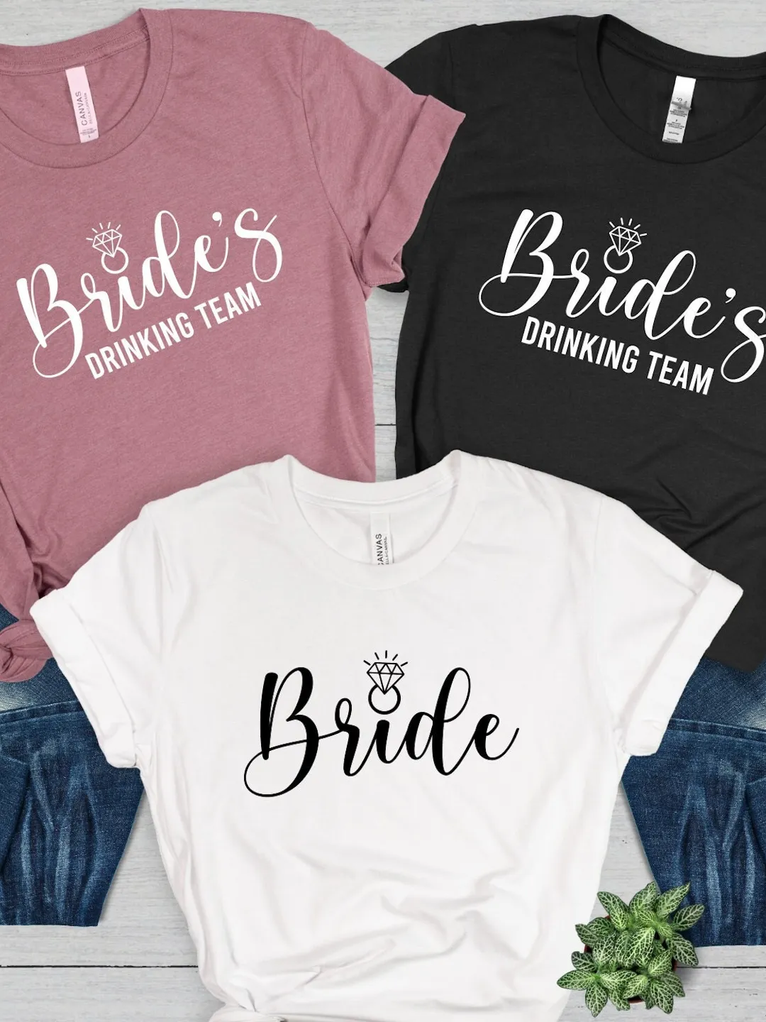 Bride's Drinking Team Shirt: Bachelorette Party Girls Trip Shirts
