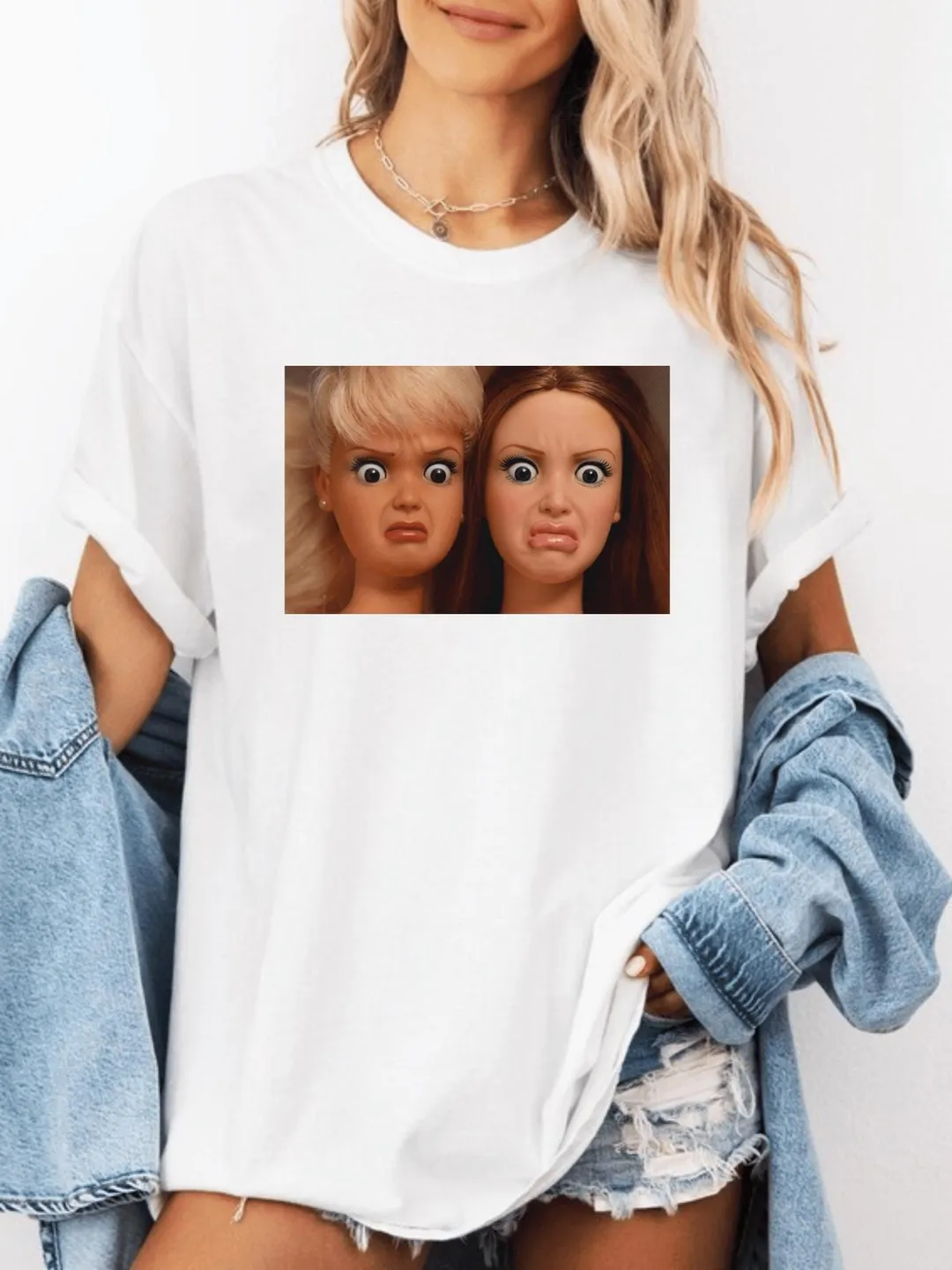 Funny Disgusting Doll face Meme Comfort Colors® T-Shirt