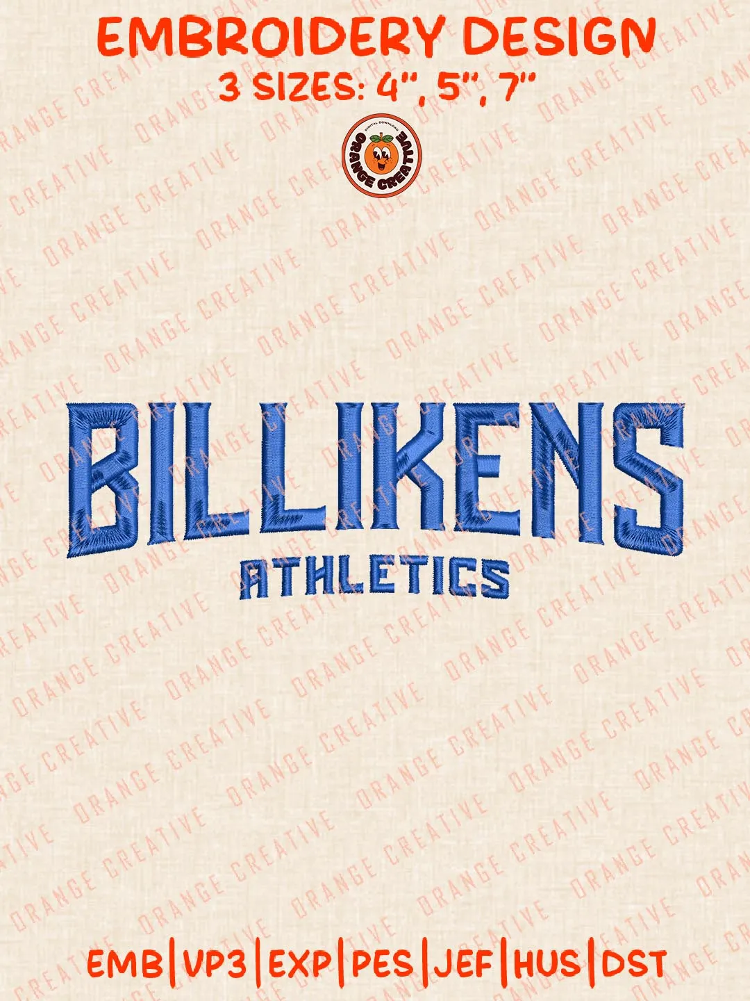 Billikens Athletics Embroidery Design, NCAA Saint Louis Billikens Team Logo Embroidery Design, Machine Embroidery Design File, 4 Sizes, Custom Size, Digital Download