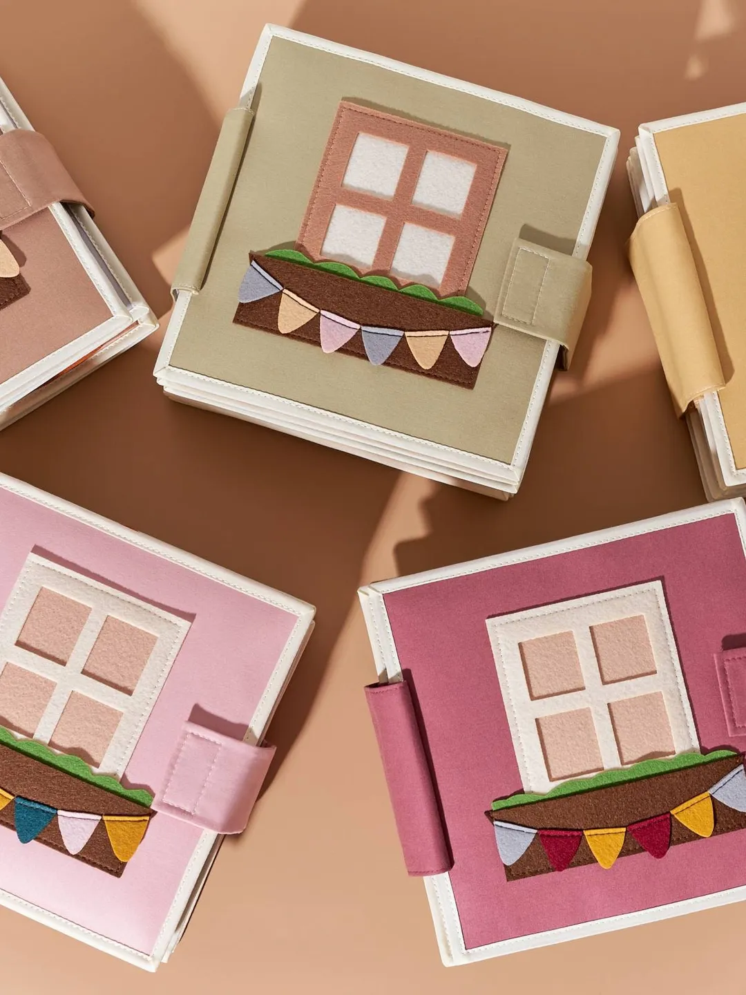 Quiet Book Dollhouse for Girls - Felt Fabric Travel Toy - Handmade Textile Dollhouse Gift for Toddlers - First Birthday Gift - KinderKrama