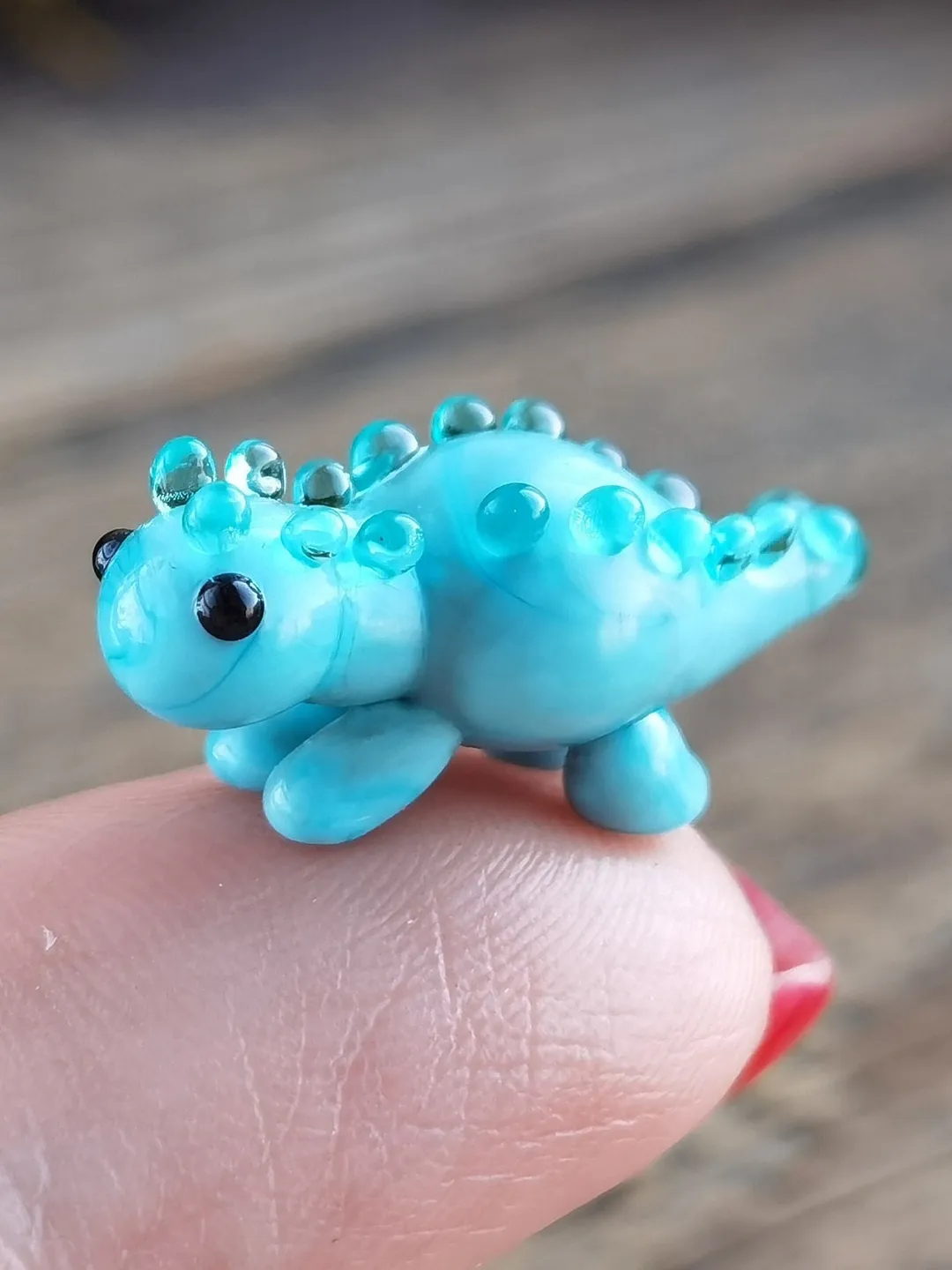 DINOSAUR ORNAMENTS Dinosaur figurine Glass dinosaur decor Miniature Dinosaur gift Dino figurine Glass figurines Tiny glass animals Terrarium