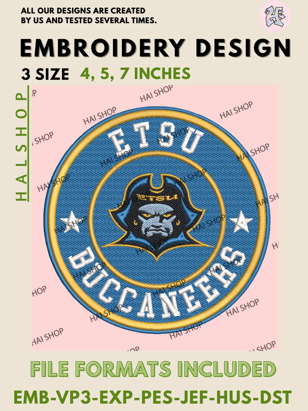 ETSU Buccaneers Mascot Logo embroidery designs, East Tennessee State University Logo Machine embroidery designs, NCAA College Team Logo embroidery designs, Game Day Applique Machine embroidery patterns, Digital Download