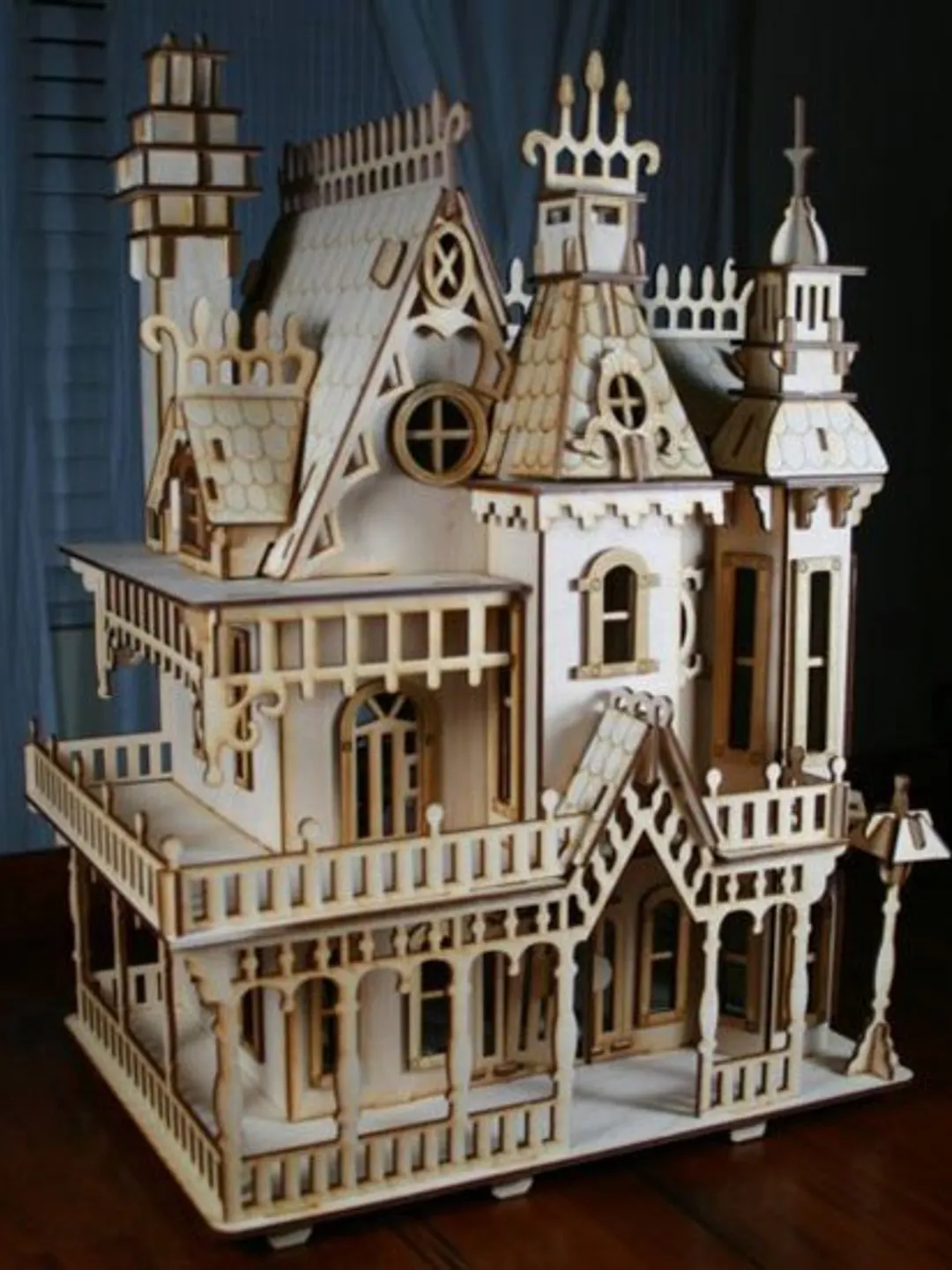 Digital Template Cnc Router Files Cnc Castle 3 mm Files for Wood Laser Cut Pattern